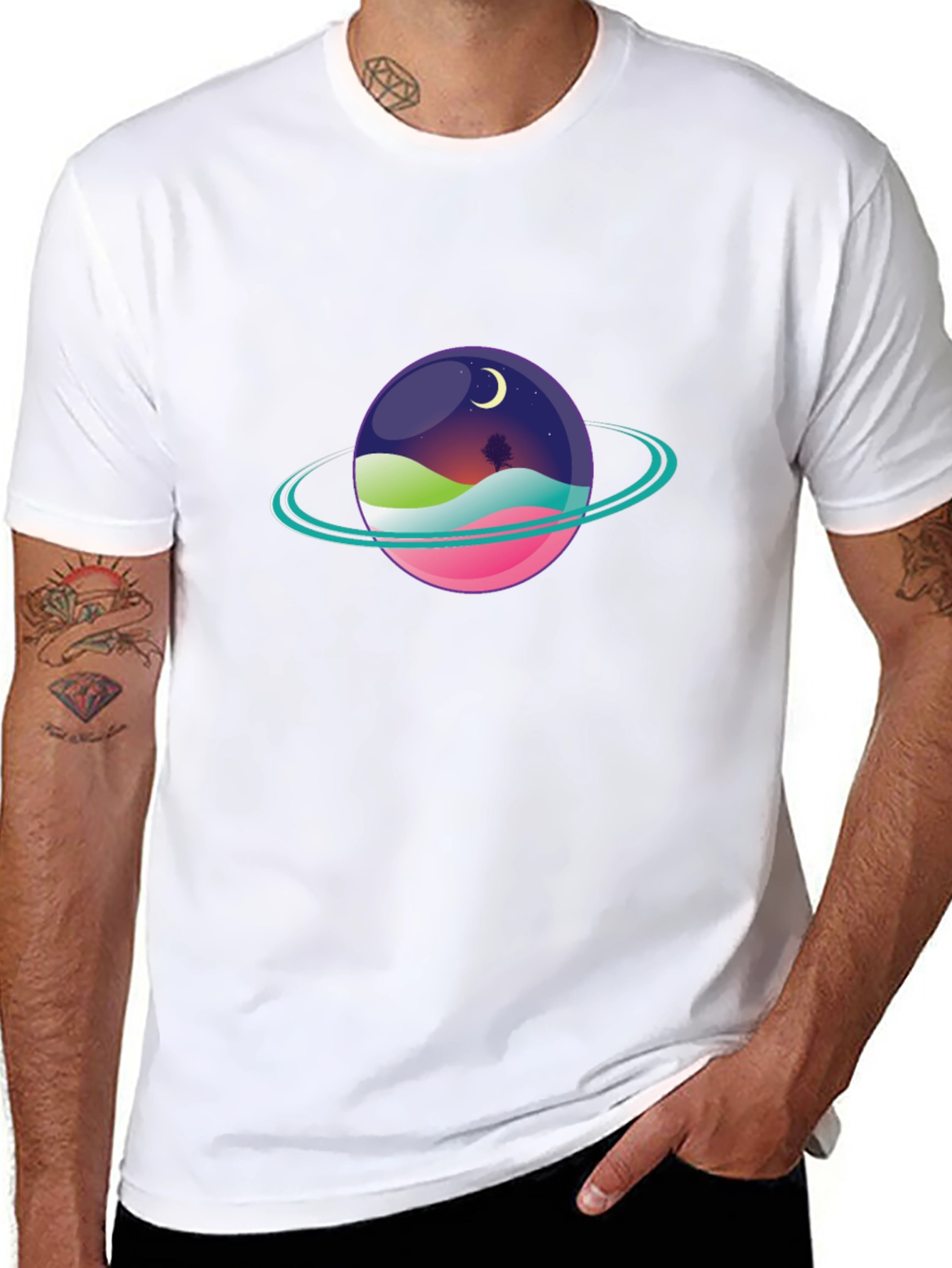 Cosmic Planet T-Shirt - Graphic Tee
