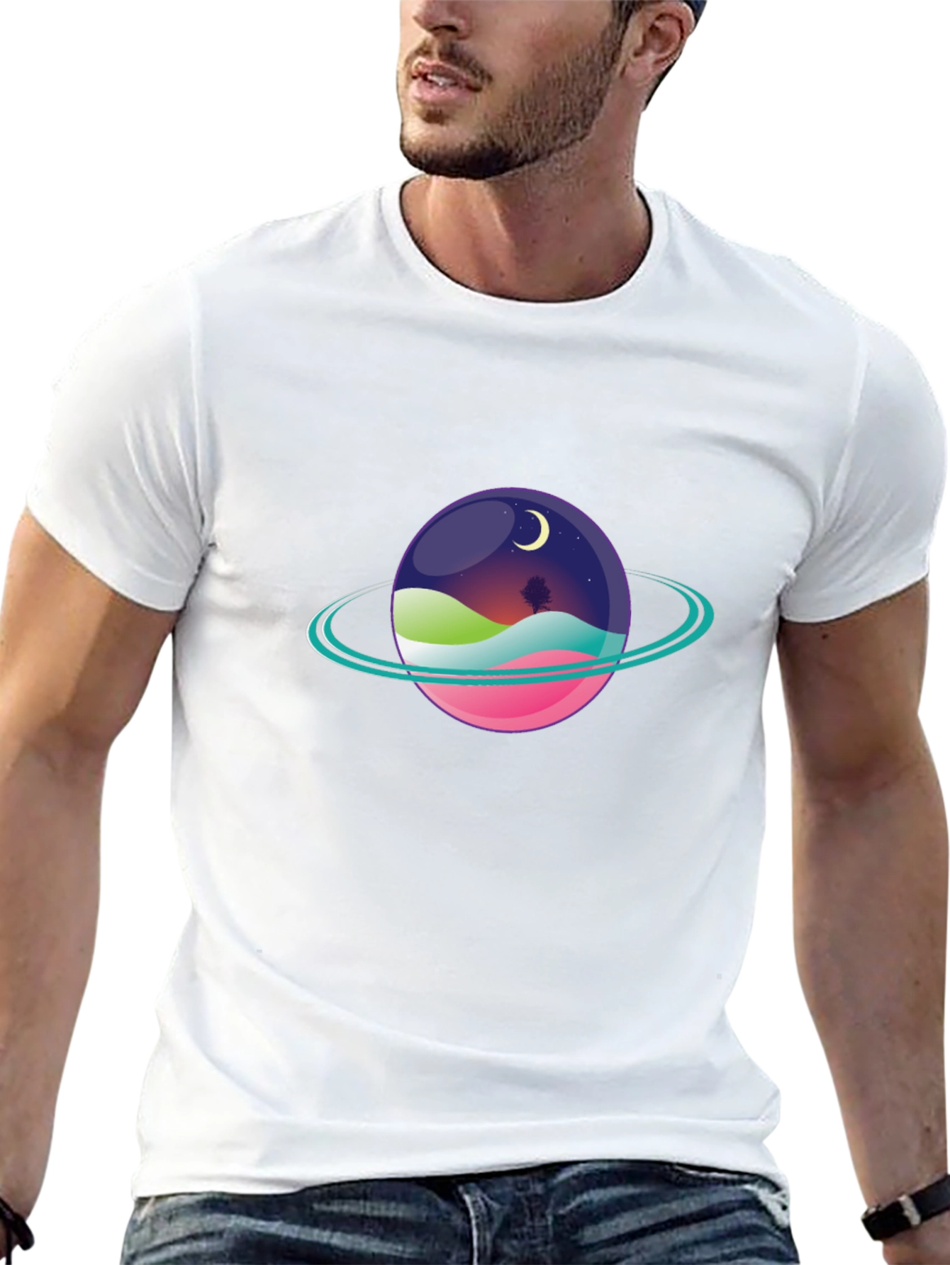 Cosmic Planet T-Shirt - Graphic Tee
