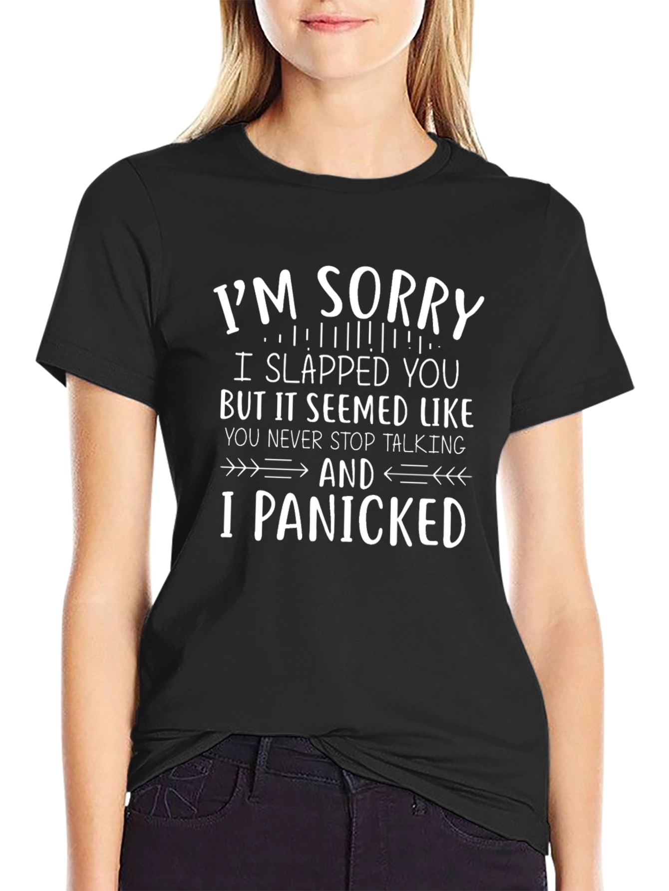 Funny Im Sorry I Slapped You Novelty T-Shirt