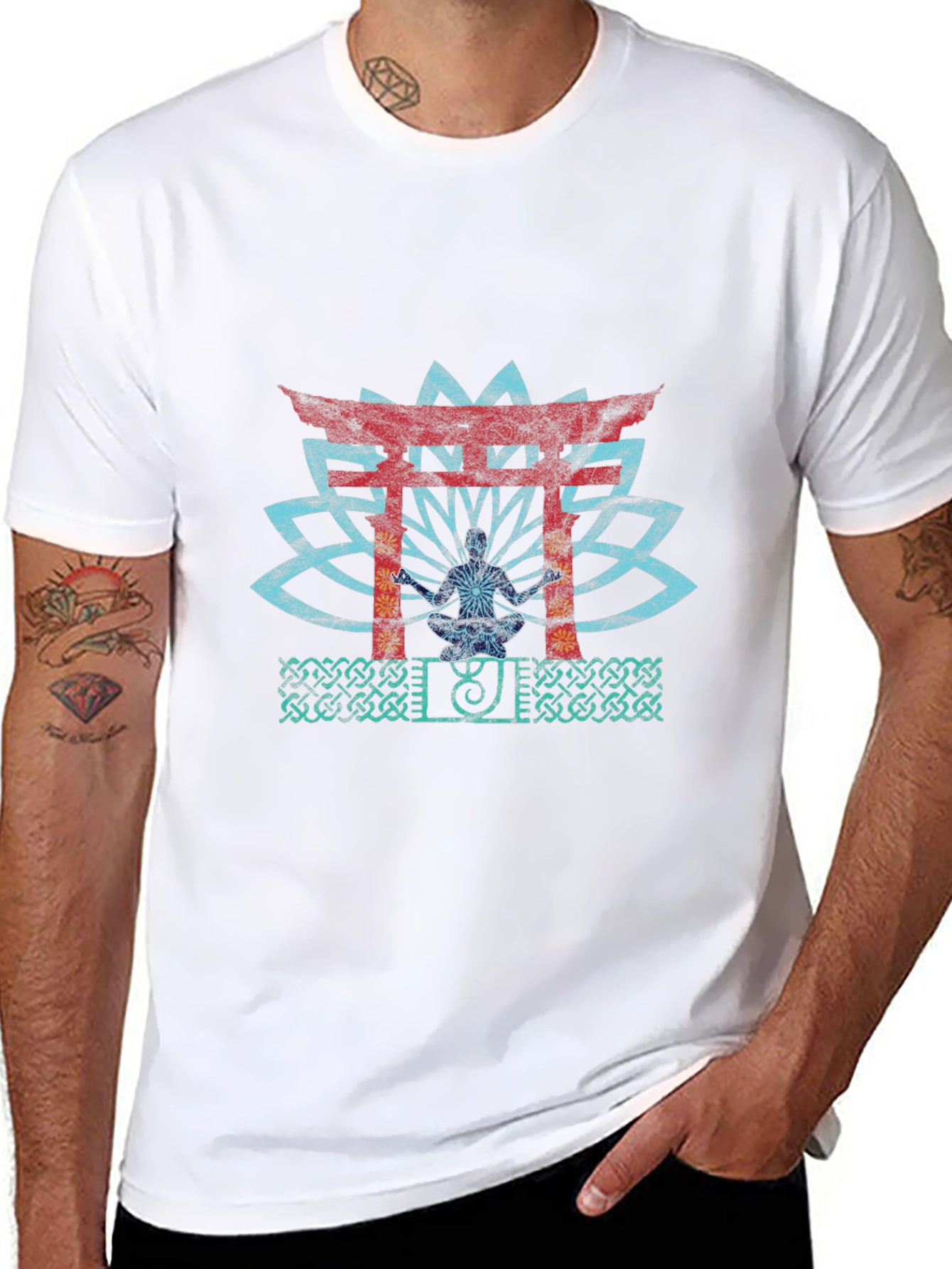 Zen Garden Graphic Tee - Meditative T-Shirt