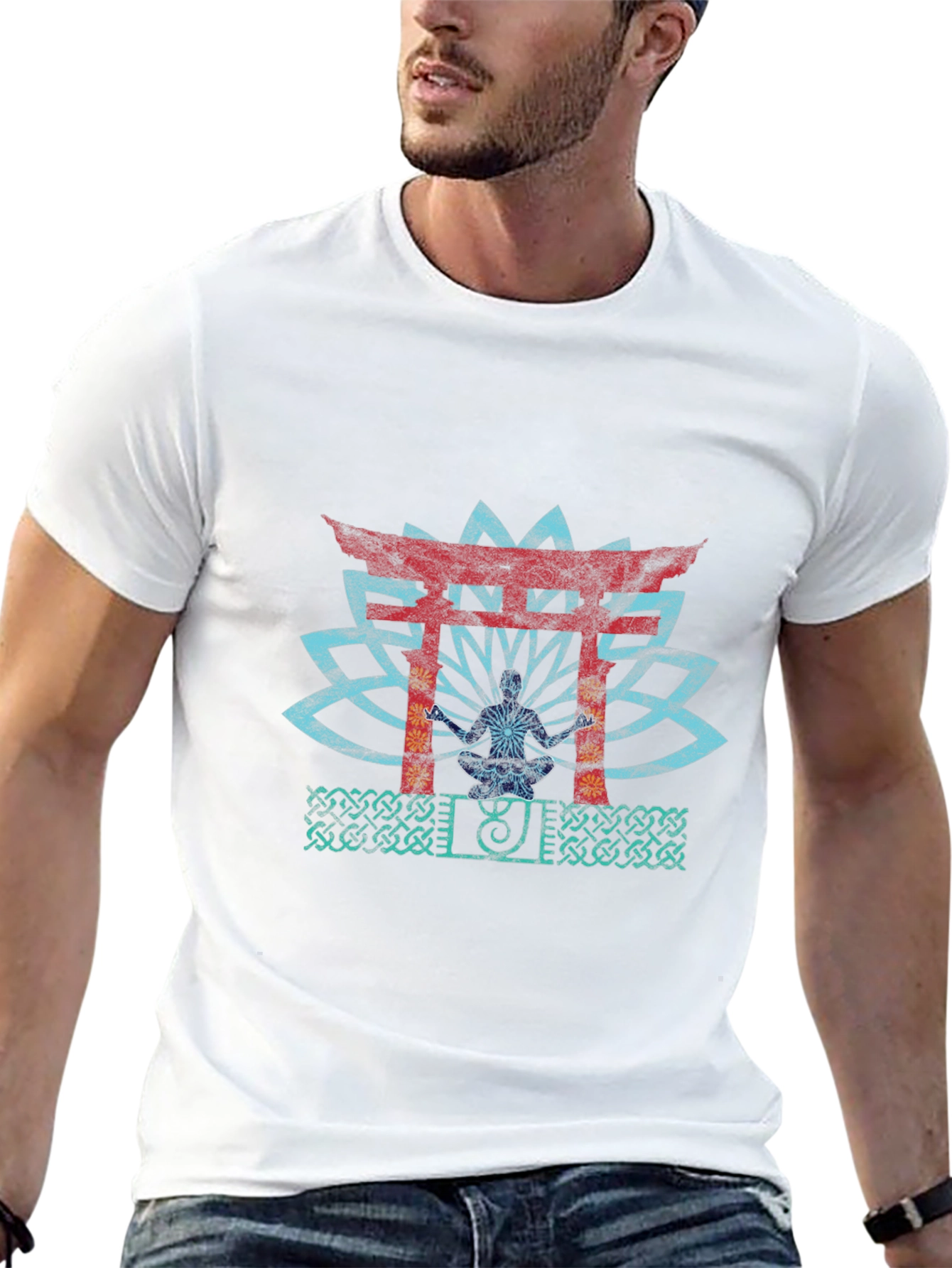 Zen Garden Graphic Tee - Meditative T-Shirt