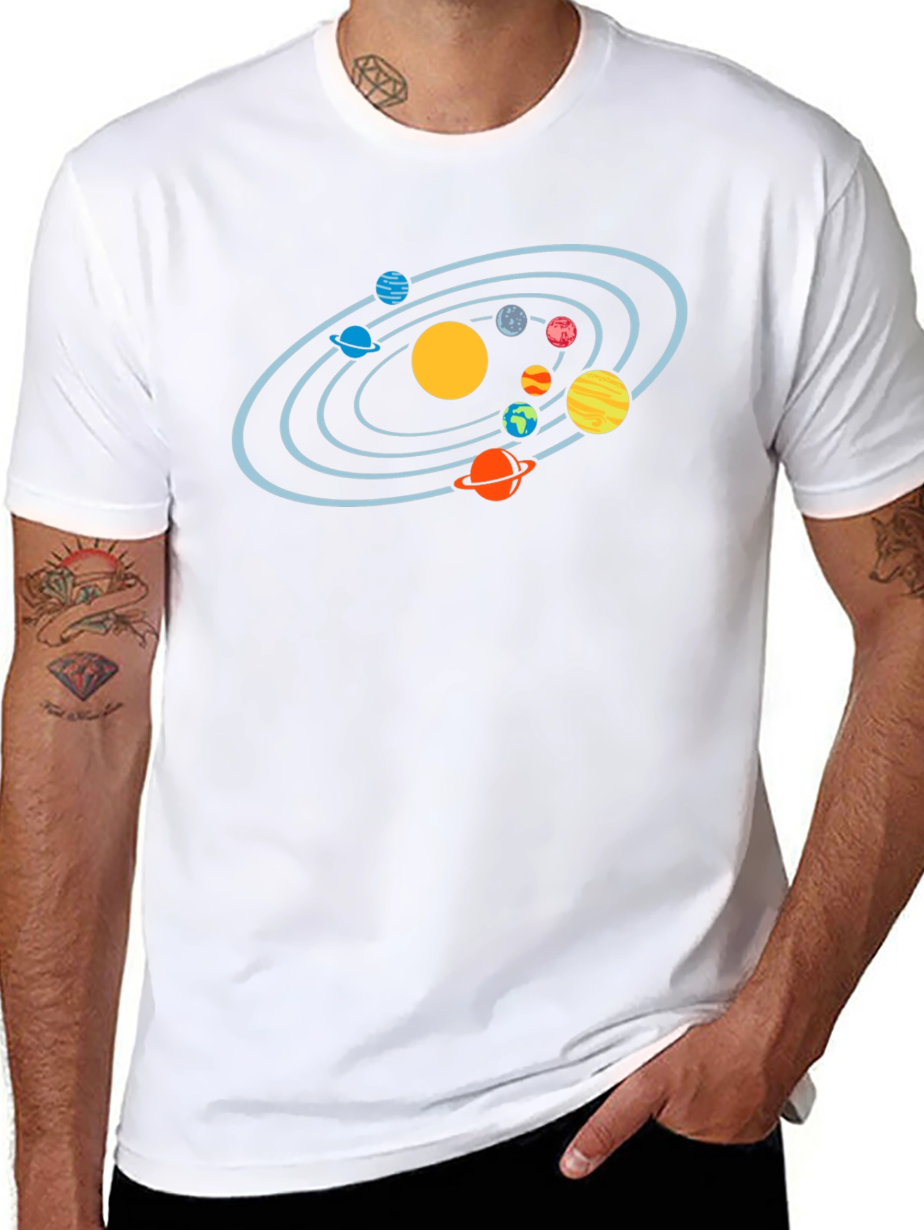 Solar System Graphic T-Shirt - Astronomy Tee