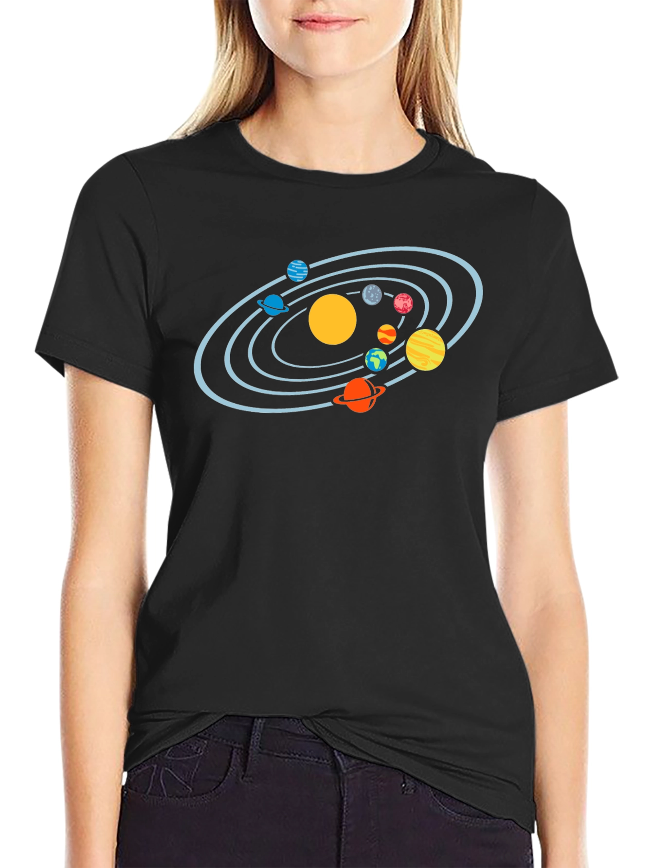 Solar System Graphic T-Shirt - Astronomy Tee