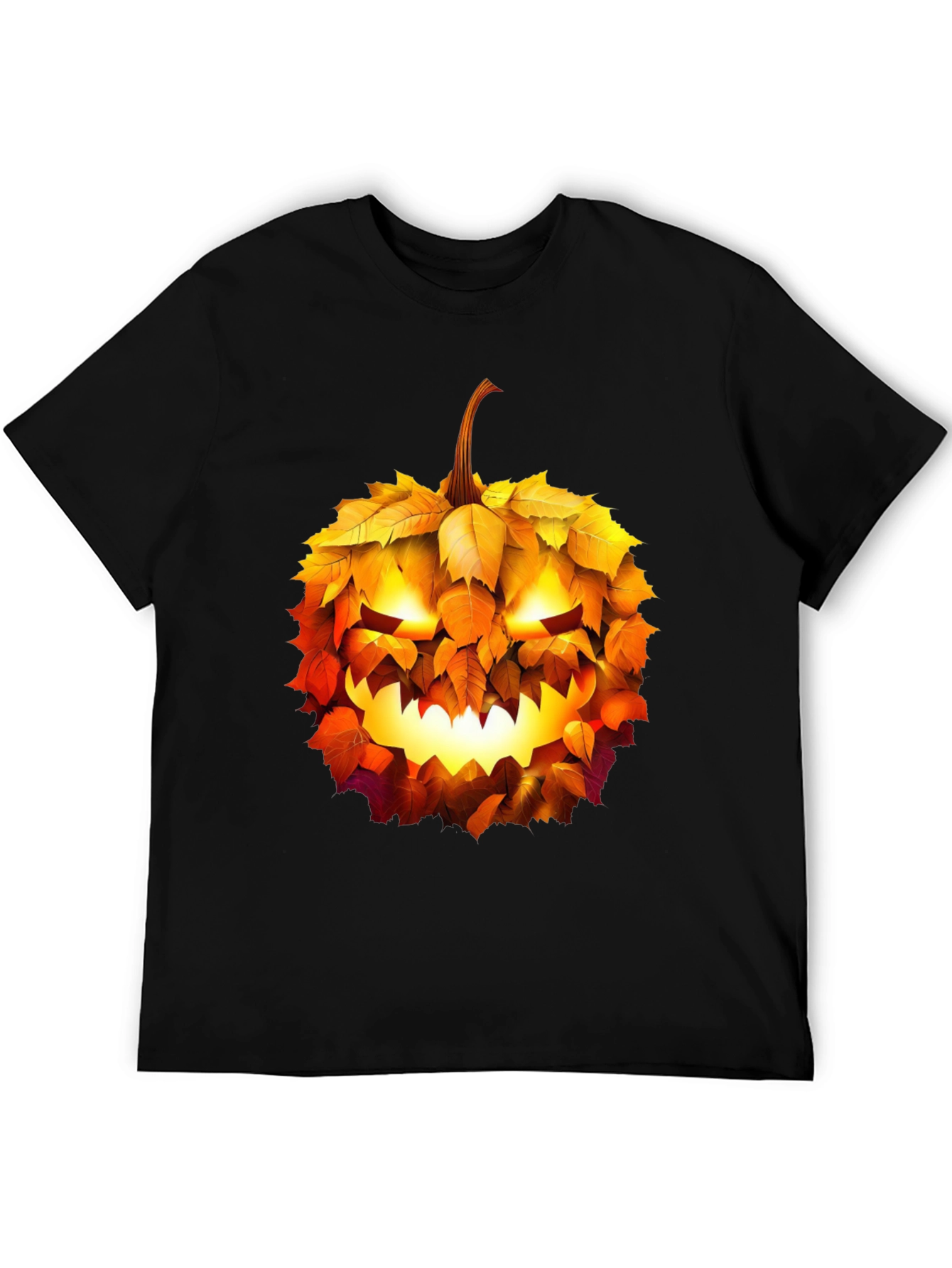 Halloween Pumpkin Leaf T-Shirt