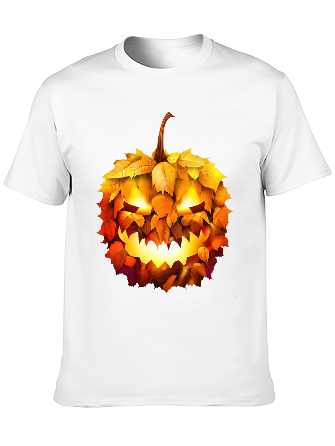 Halloween Pumpkin Leaf T-Shirt