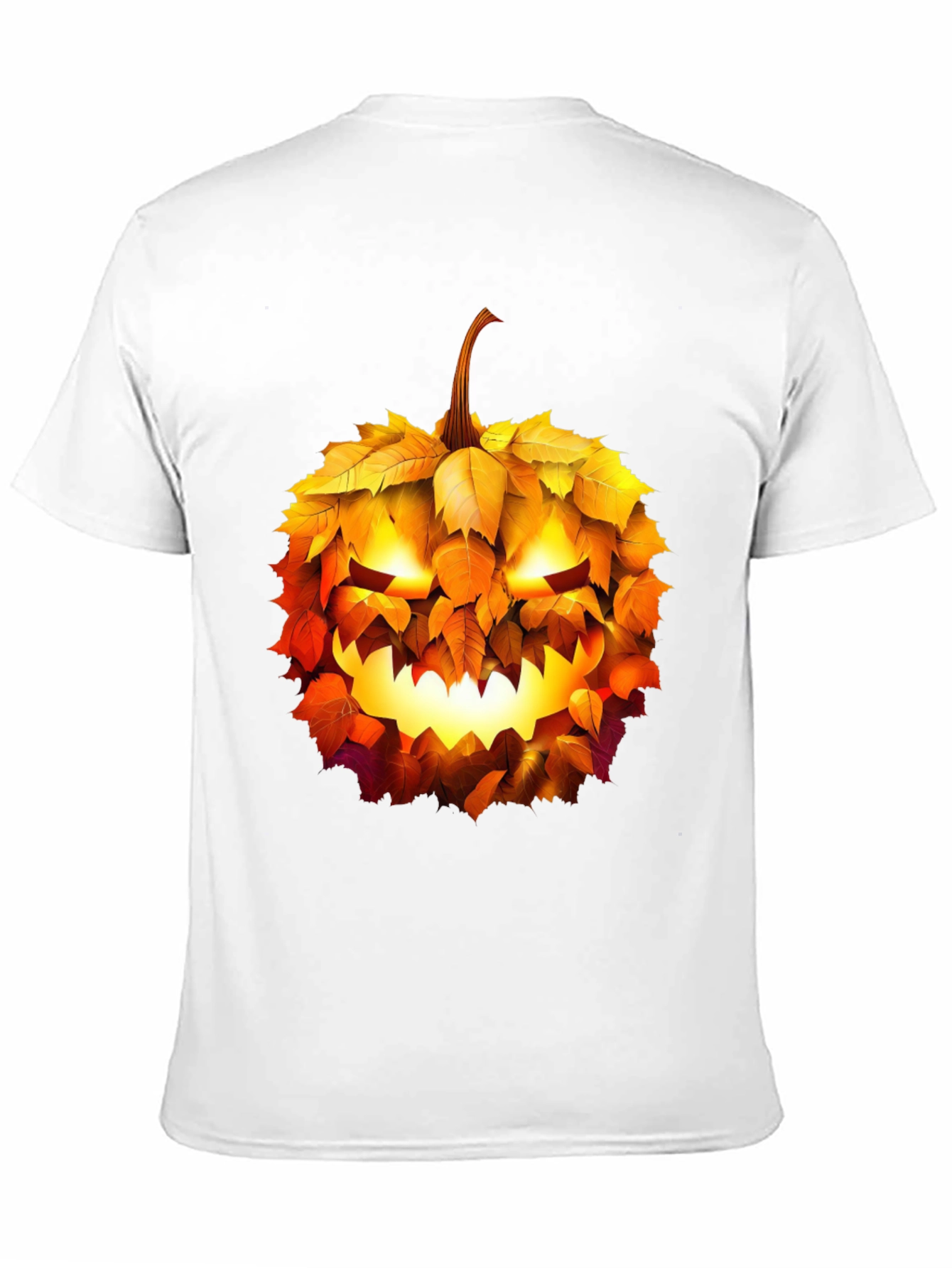 Halloween Pumpkin Leaf T-Shirt