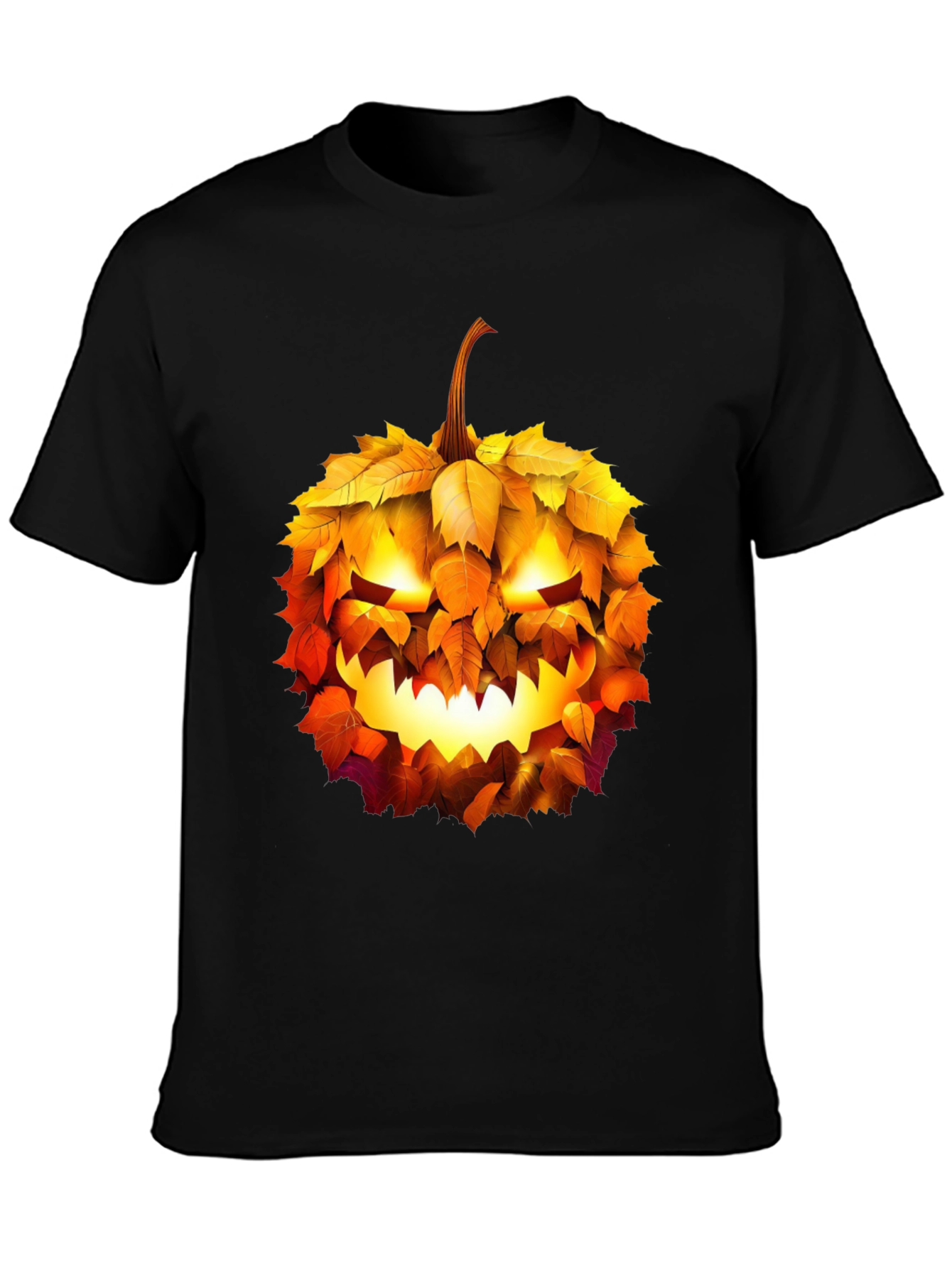 Halloween Pumpkin Leaf T-Shirt