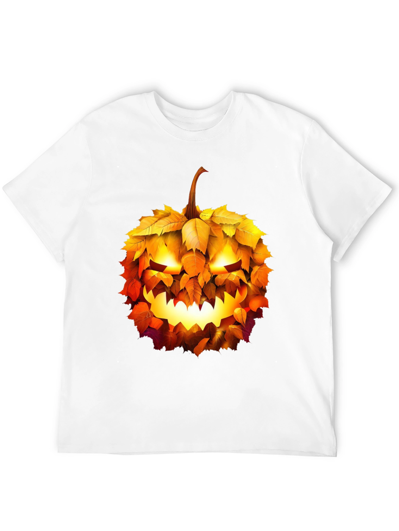 Halloween Pumpkin Leaf T-Shirt