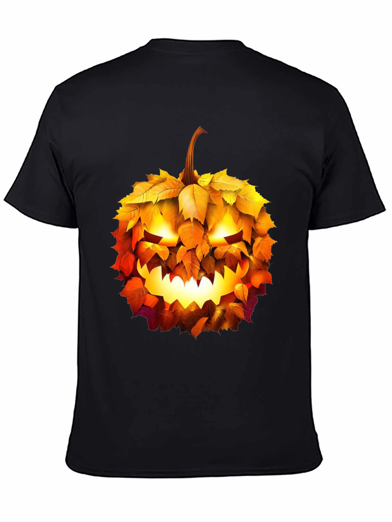 Halloween Pumpkin Leaf T-Shirt