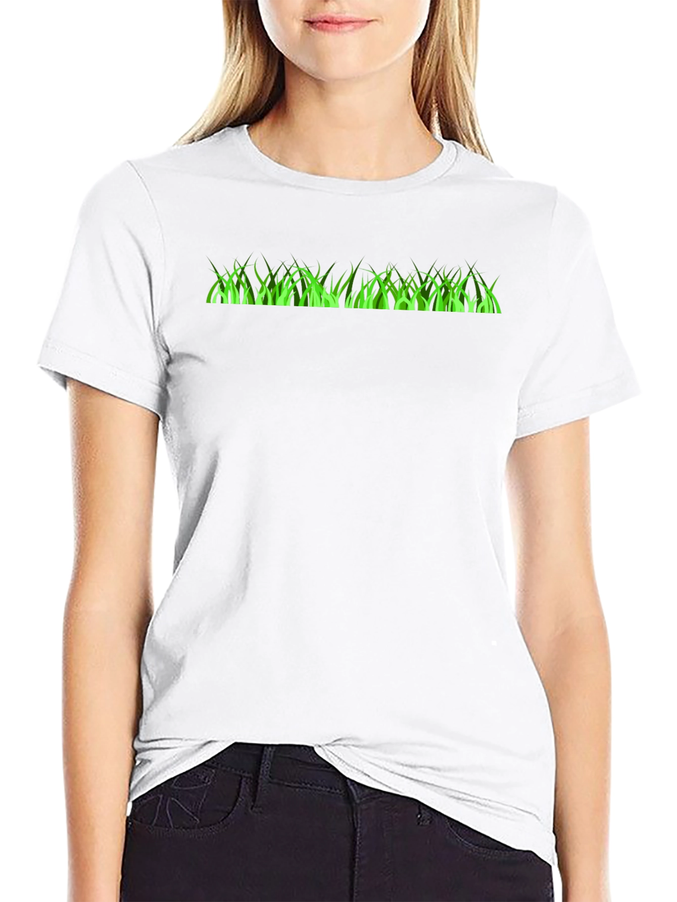 Grass Graphic Black T-Shirt