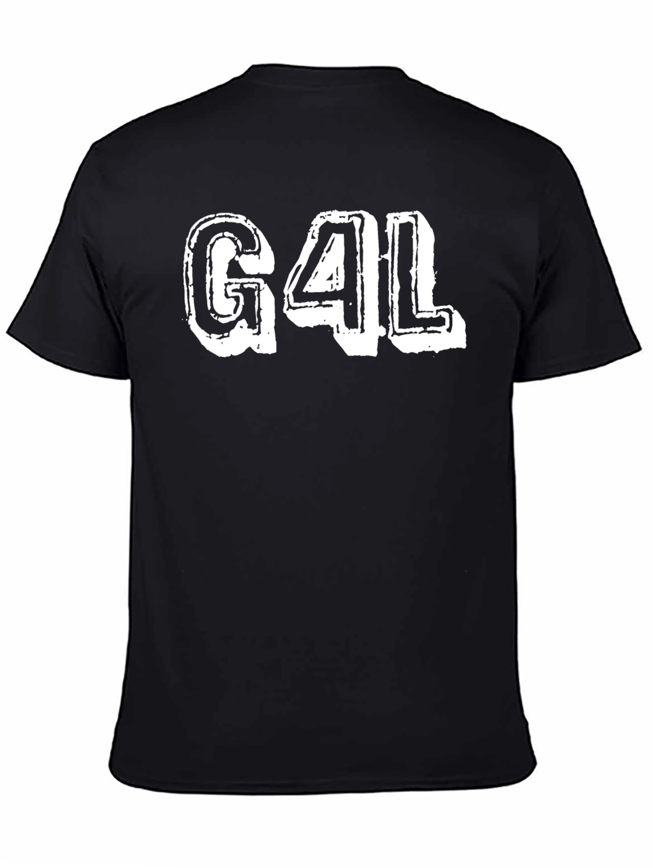 G4L Graphic T-Shirt - Black Cotton Tee