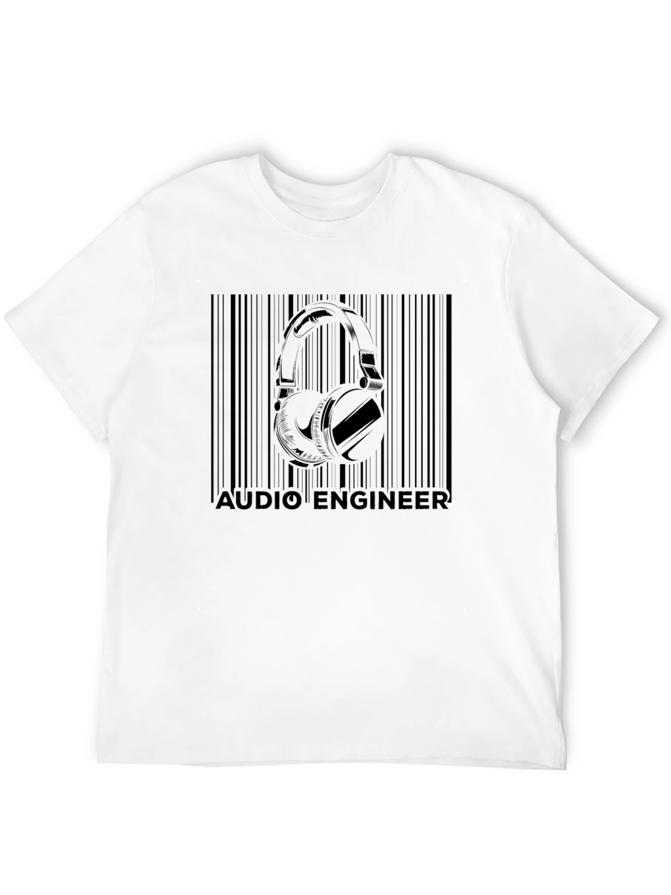 Audio Engineer Barcode T-Shirt - Musician Gift