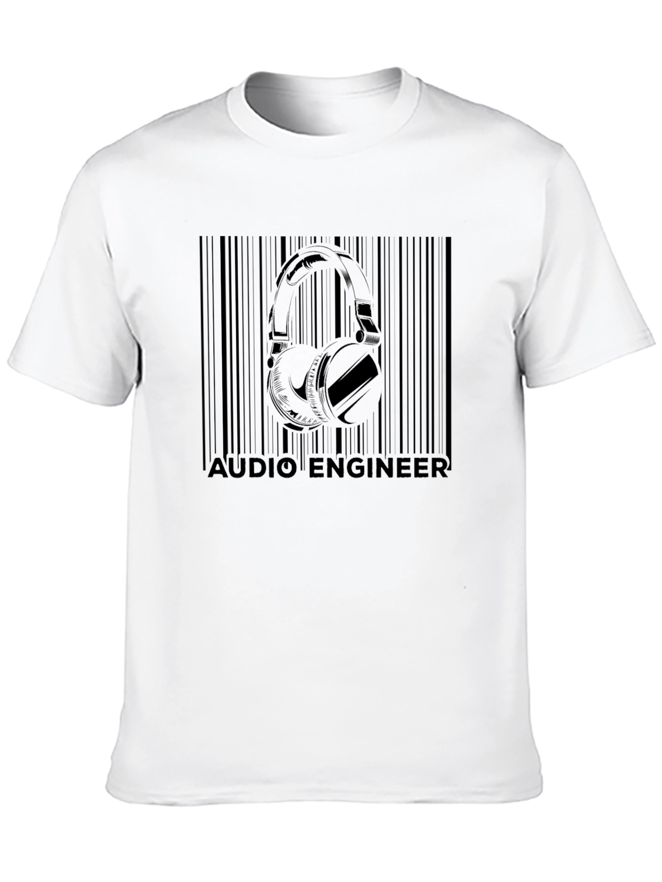 Audio Engineer Barcode T-Shirt - Musician Gift