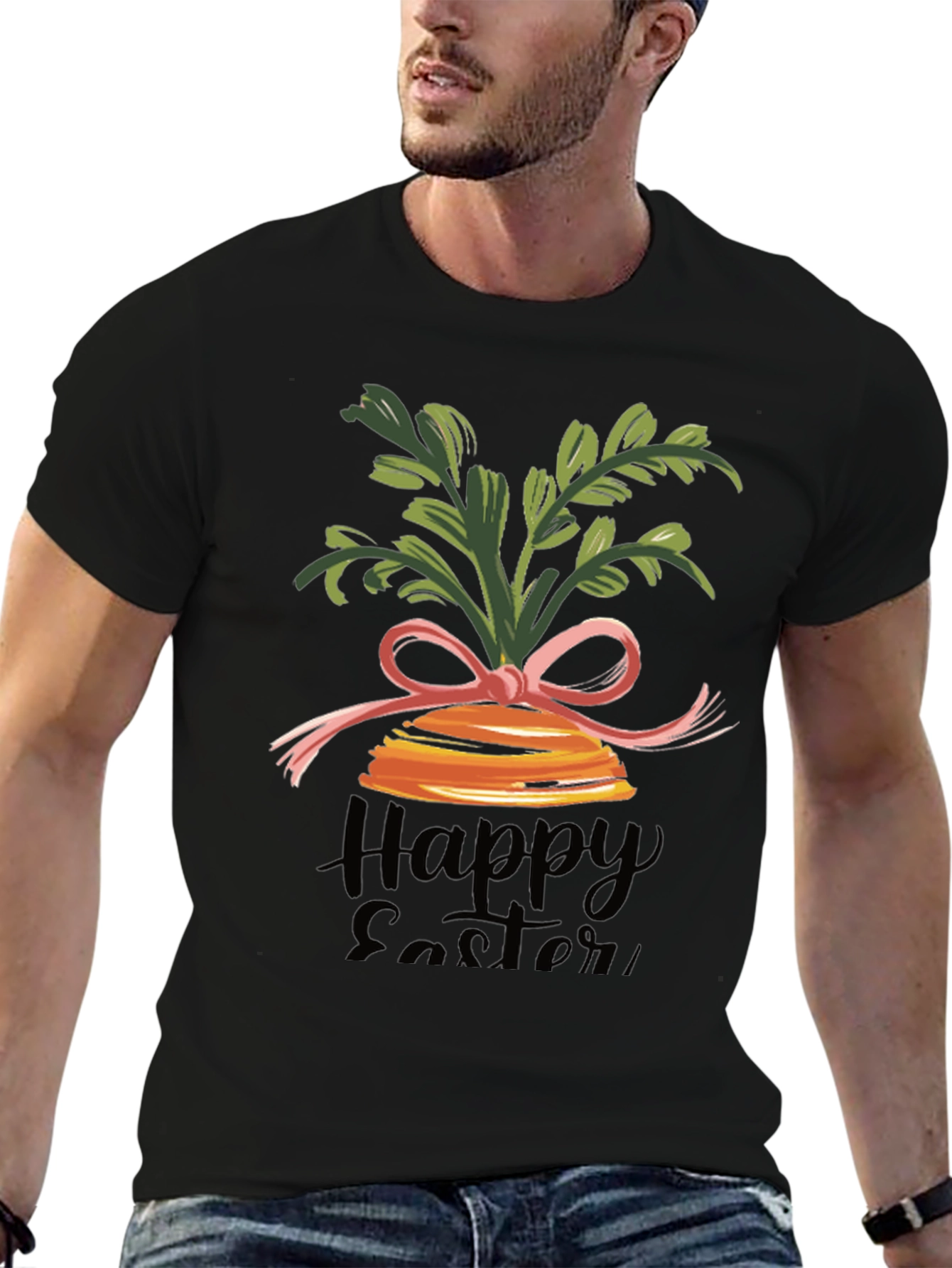 Happy Easter Carrot Bow T-Shirt