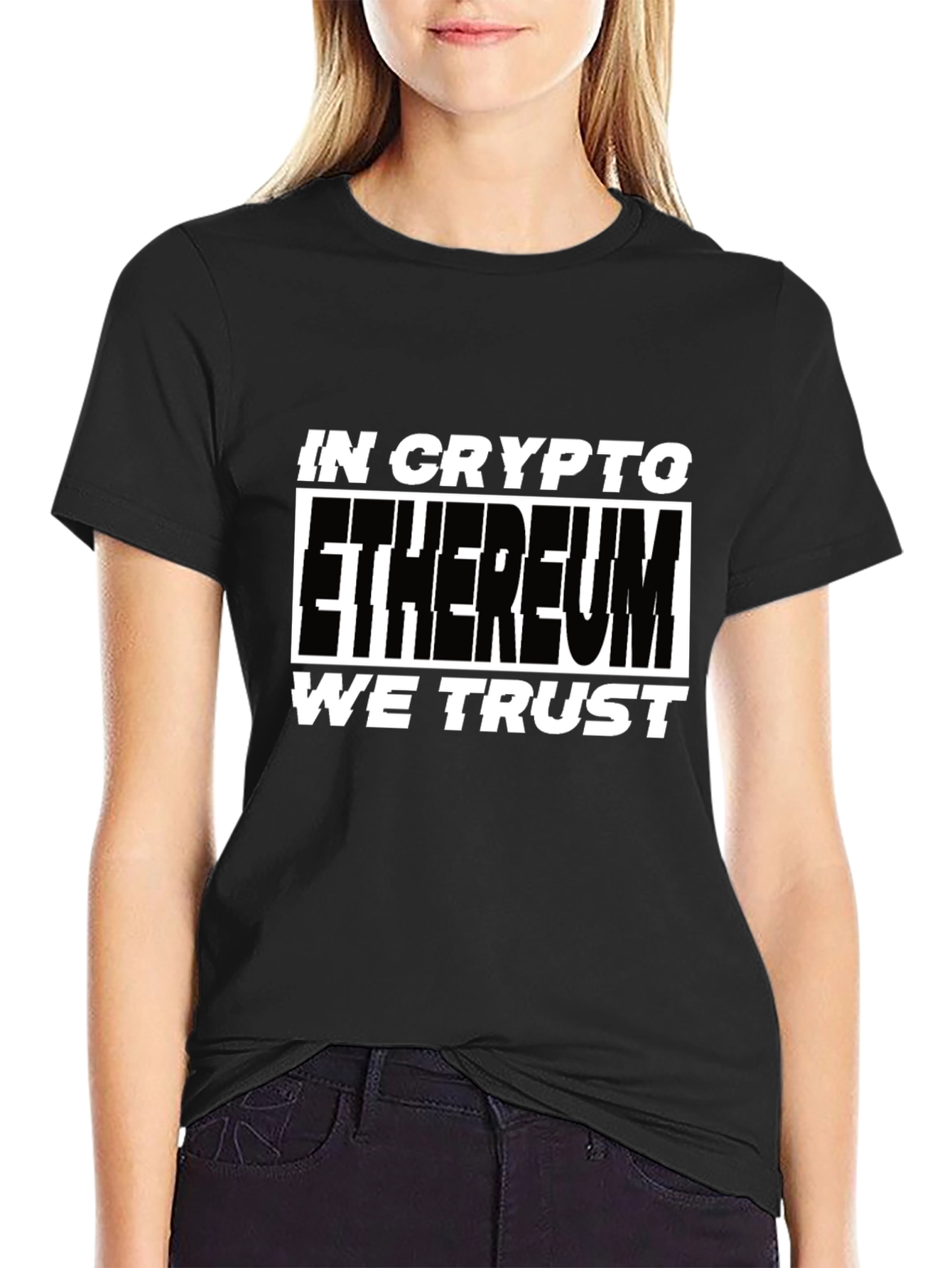 Ethereum Crypto T-Shirt - In Crypto We Trust