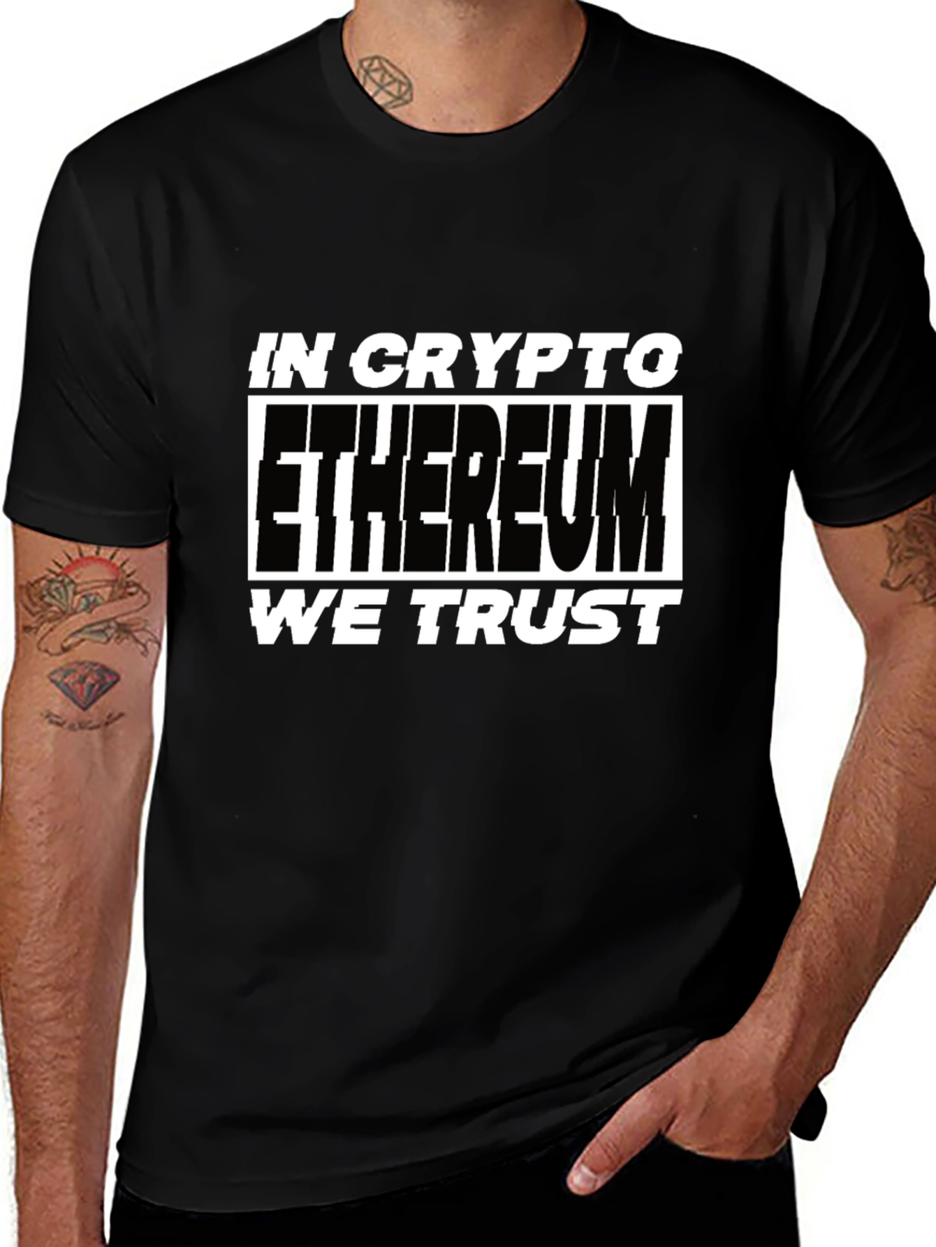 Ethereum Crypto T-Shirt - In Crypto We Trust