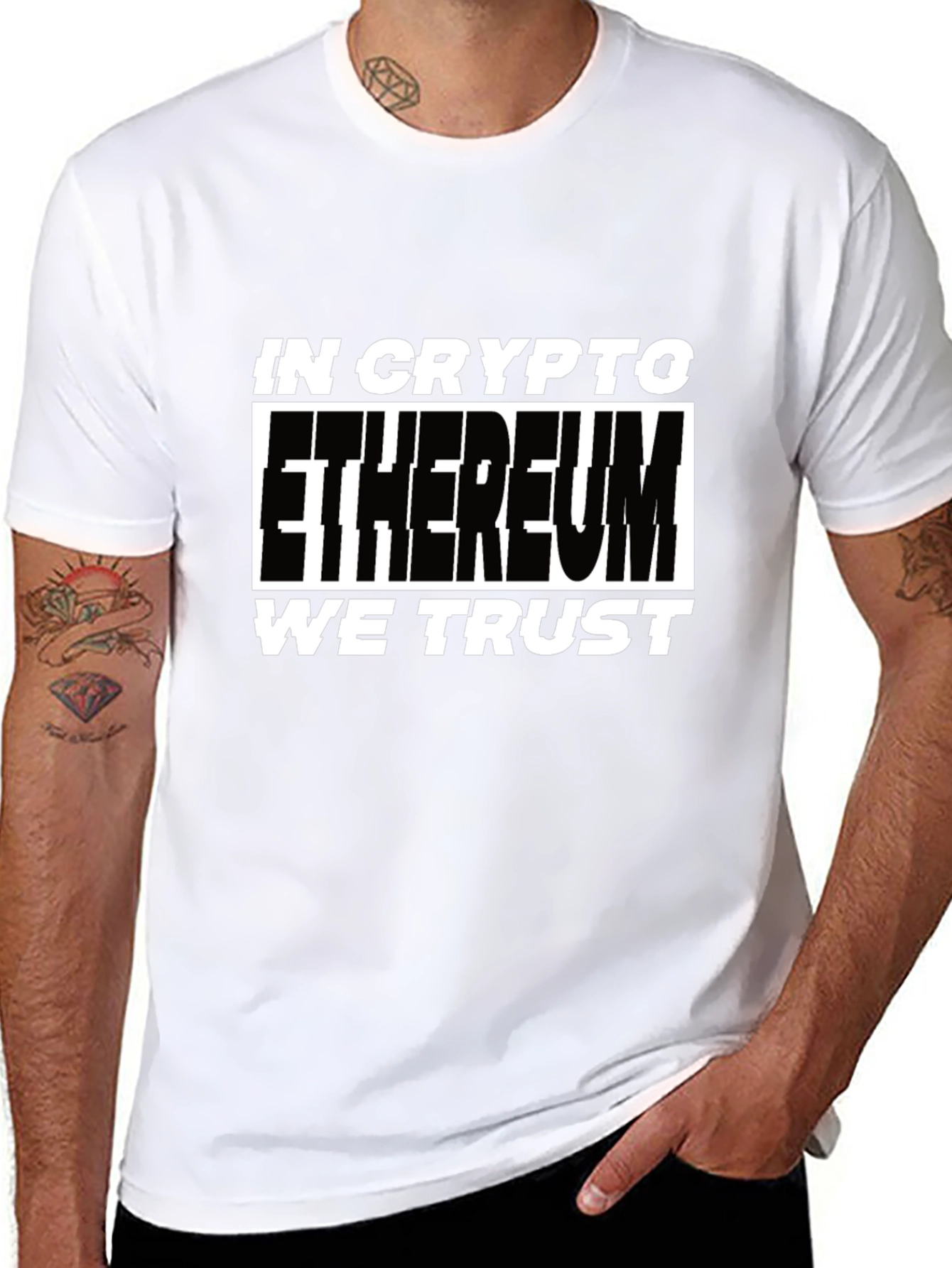 Ethereum Crypto T-Shirt - In Crypto We Trust