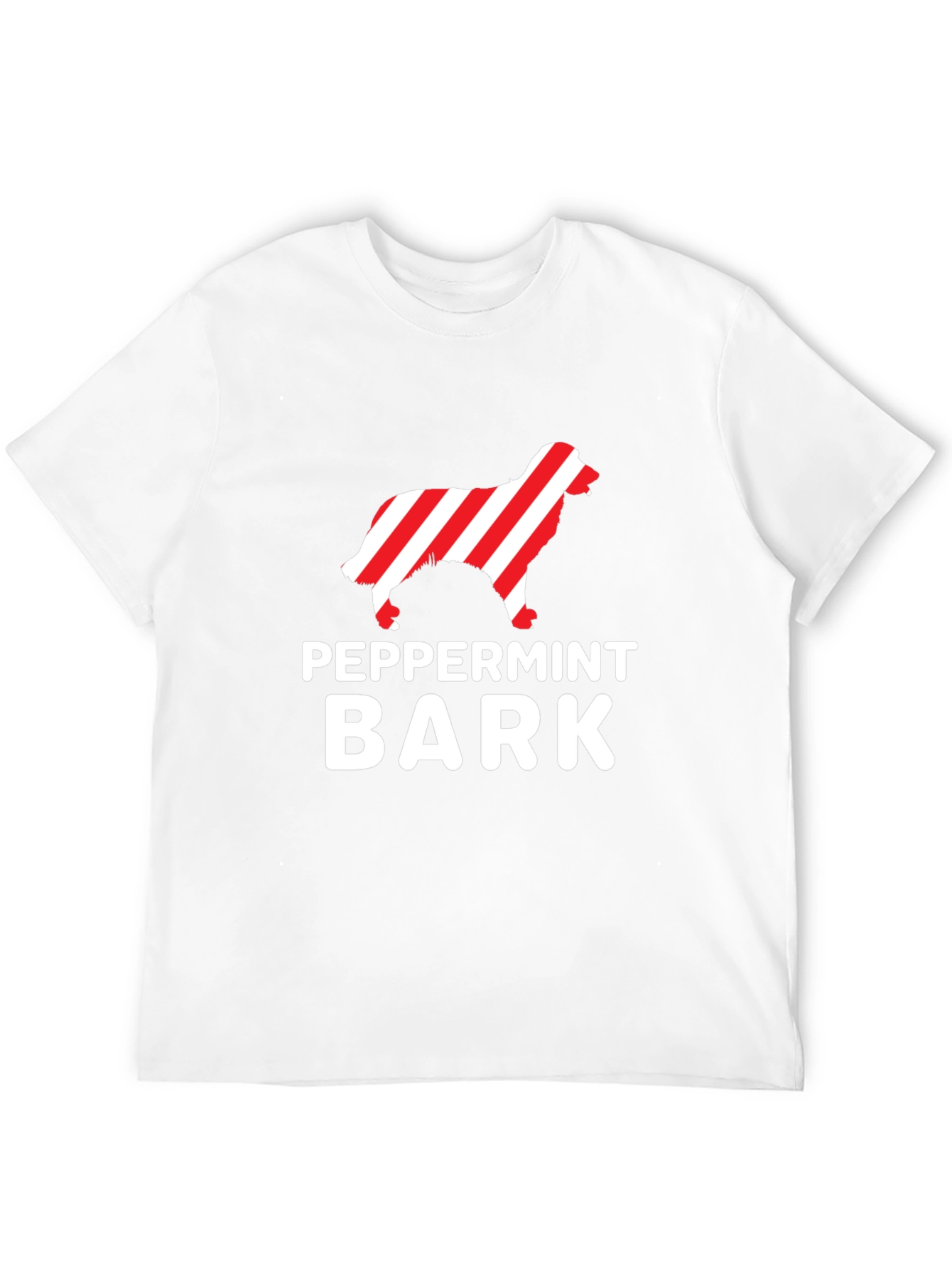 Peppermint Bark Dog Lover Black Tee