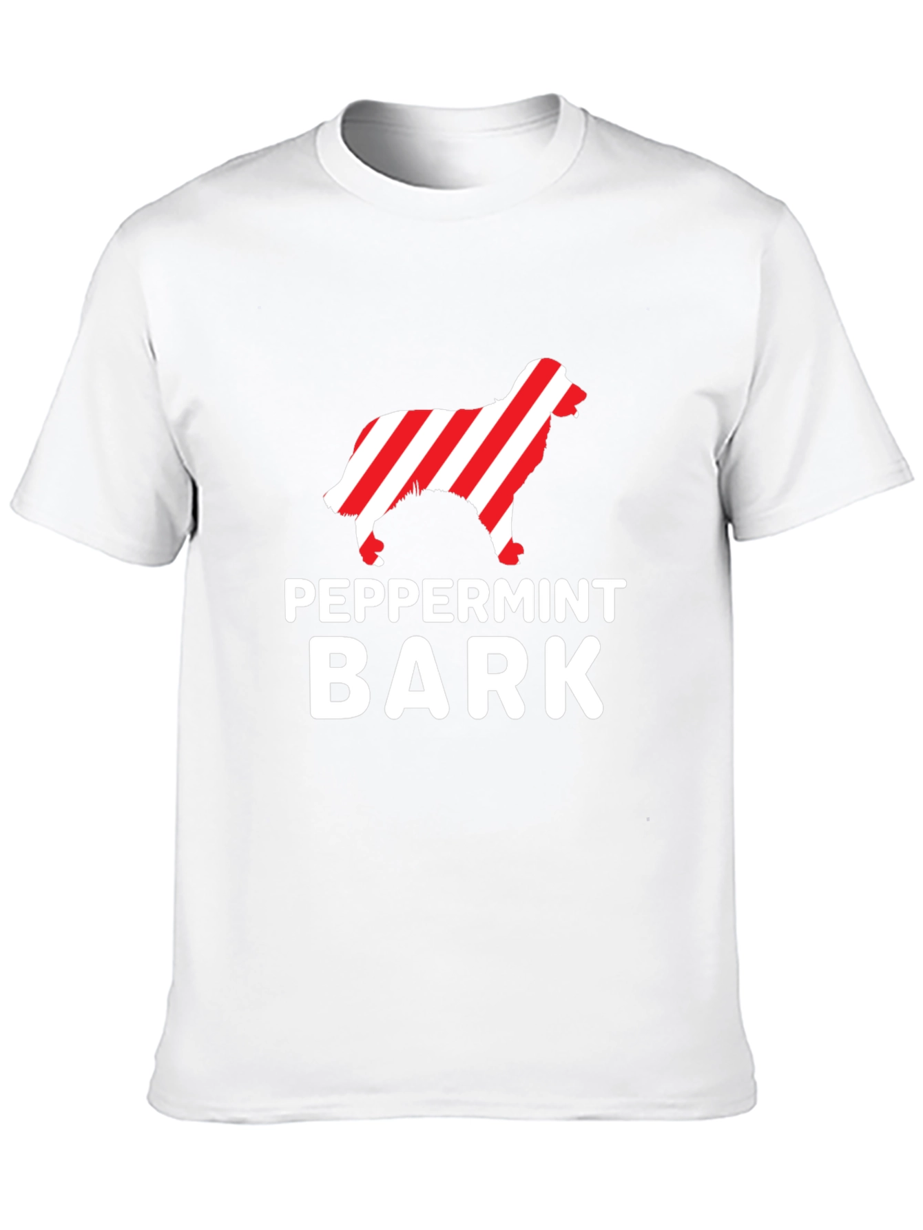 Peppermint Bark Dog Lover Black Tee