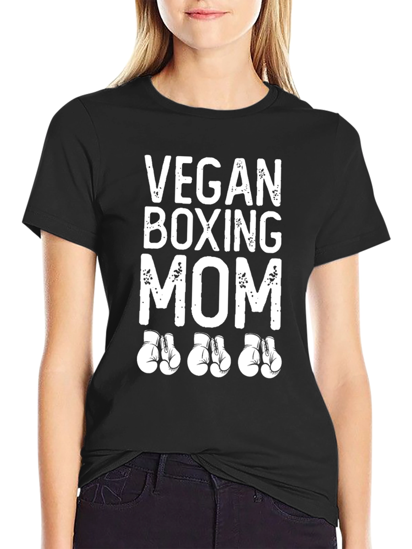 Vegan Boxing Mom T-Shirt