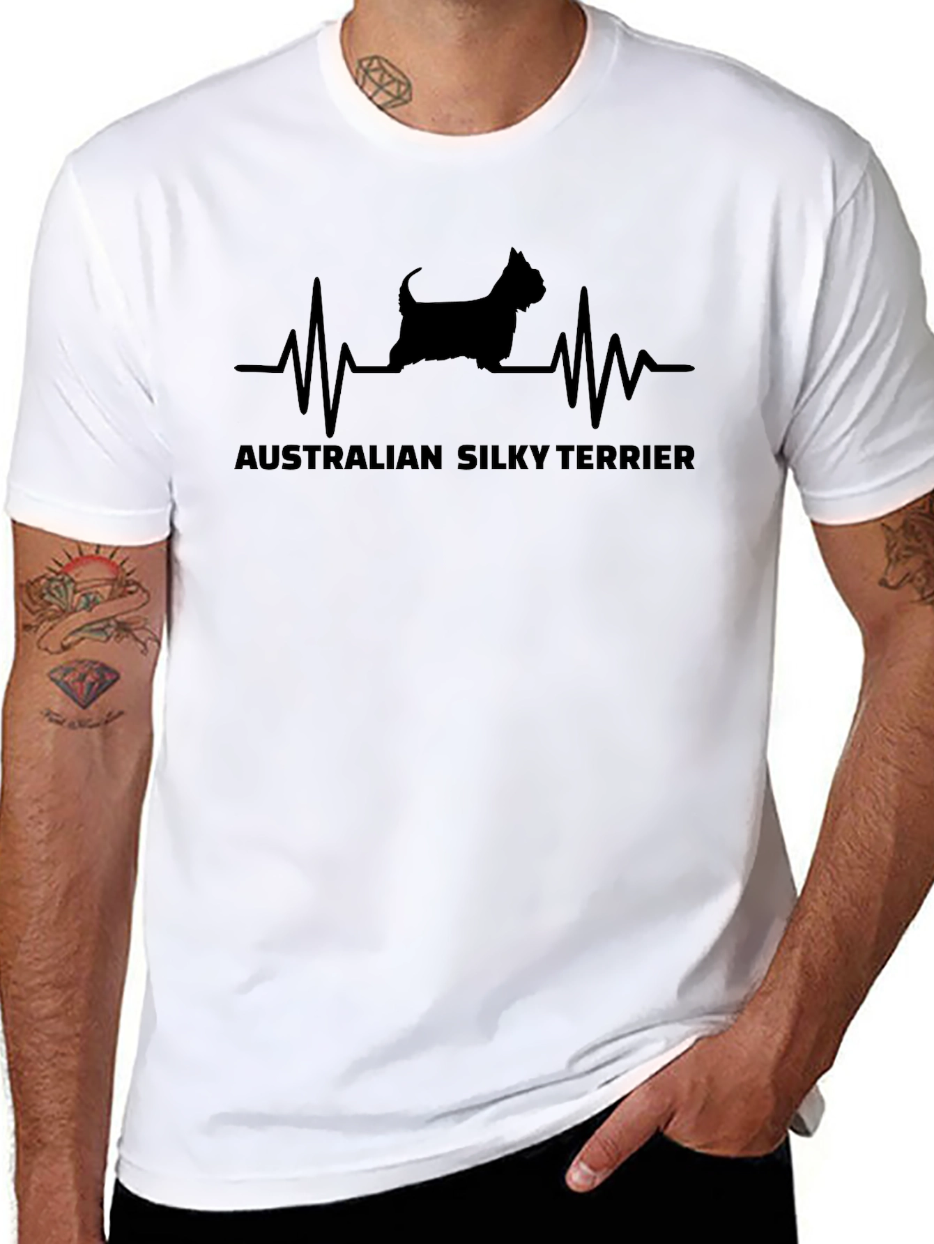 Australian Silky Terrier Heartbeat T-Shirt