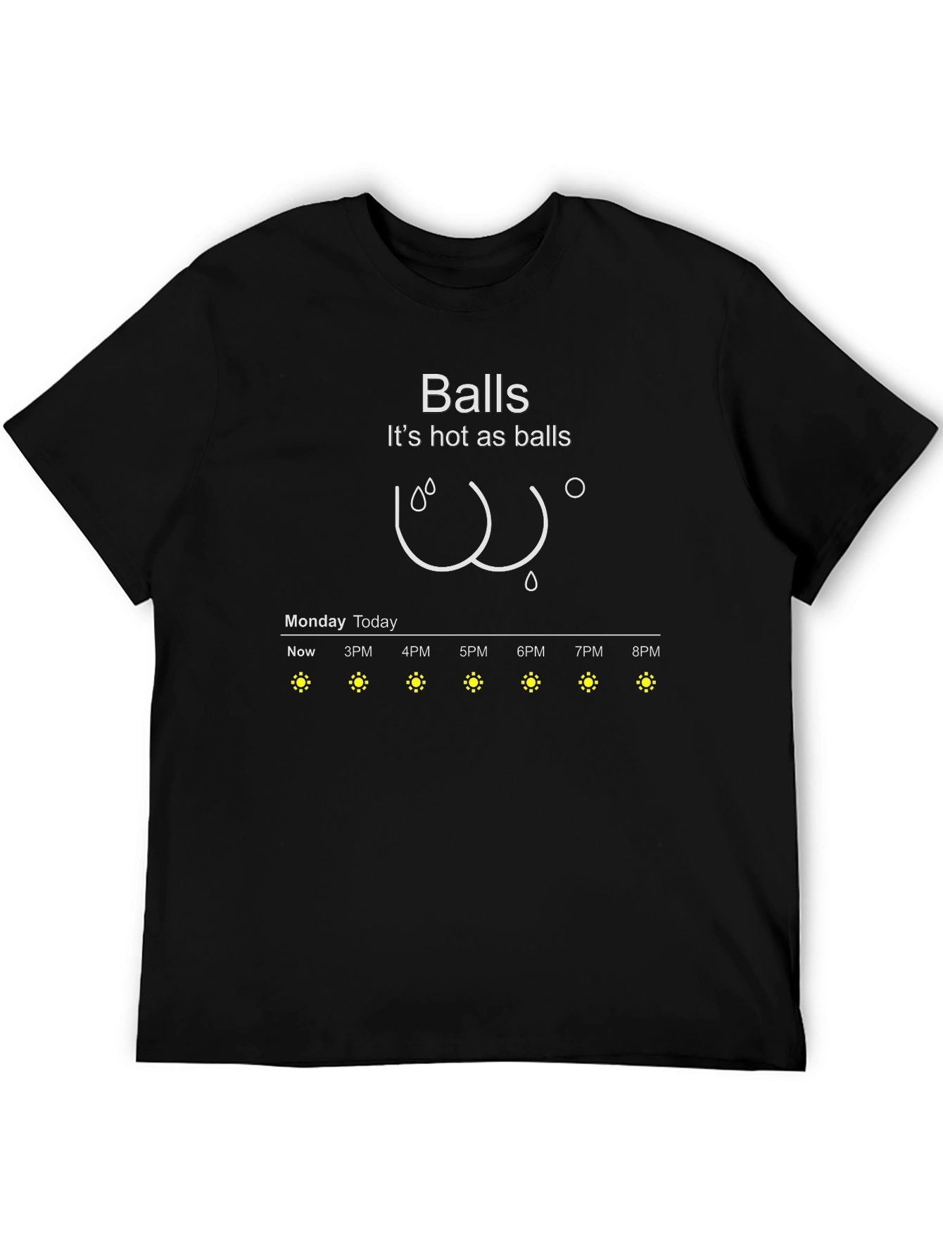 Balls Weather Forecast Graphic Tee