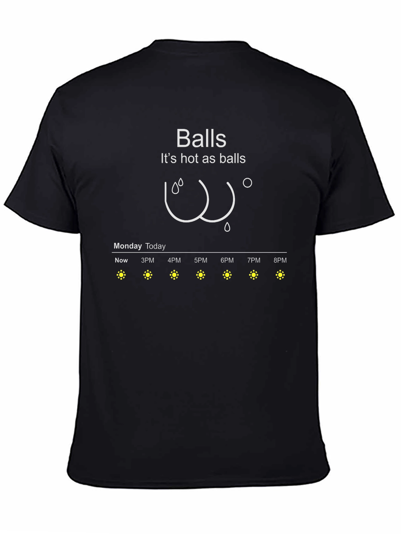 Balls Weather Forecast Graphic Tee