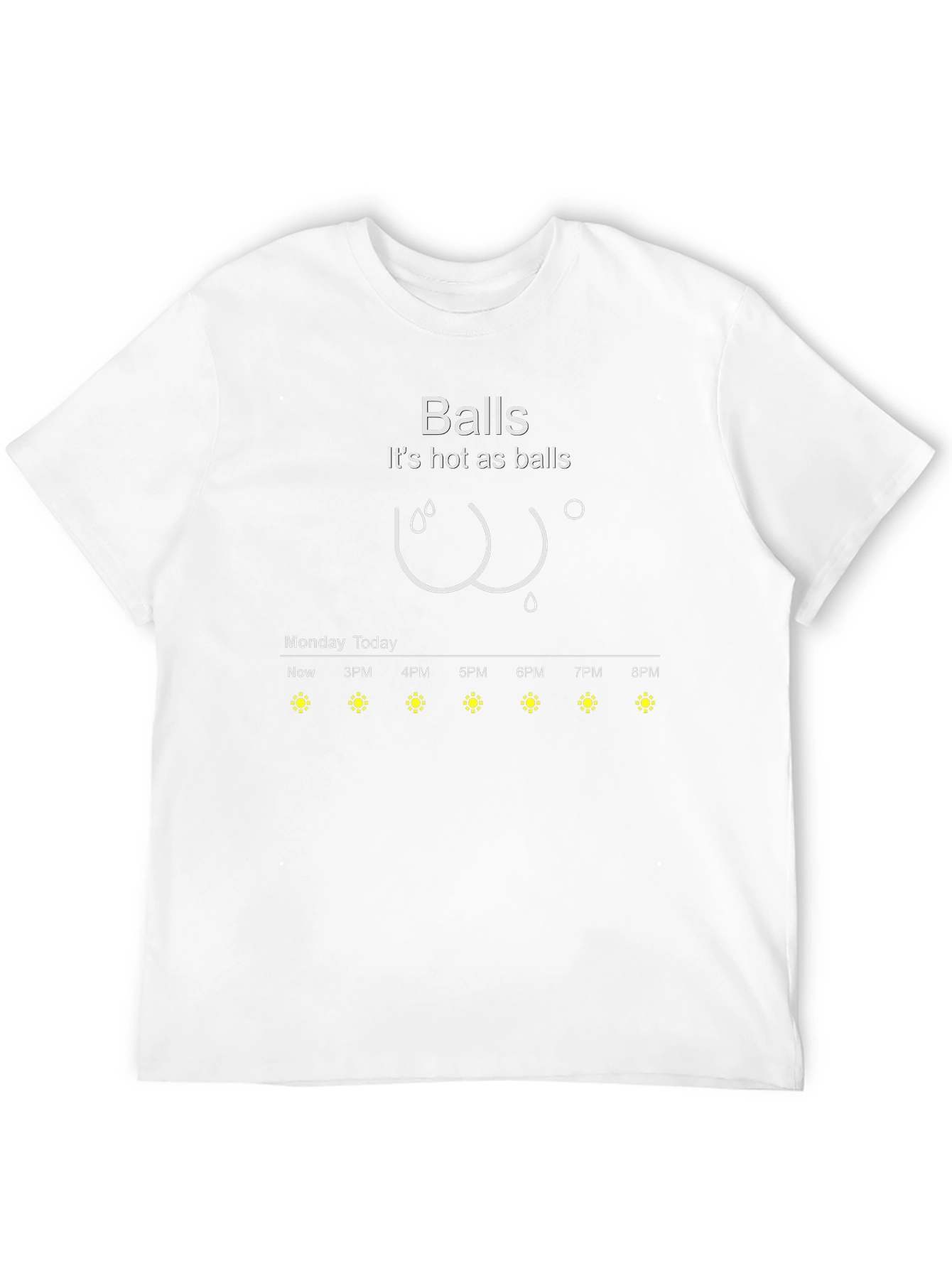 Balls Weather Forecast Graphic Tee