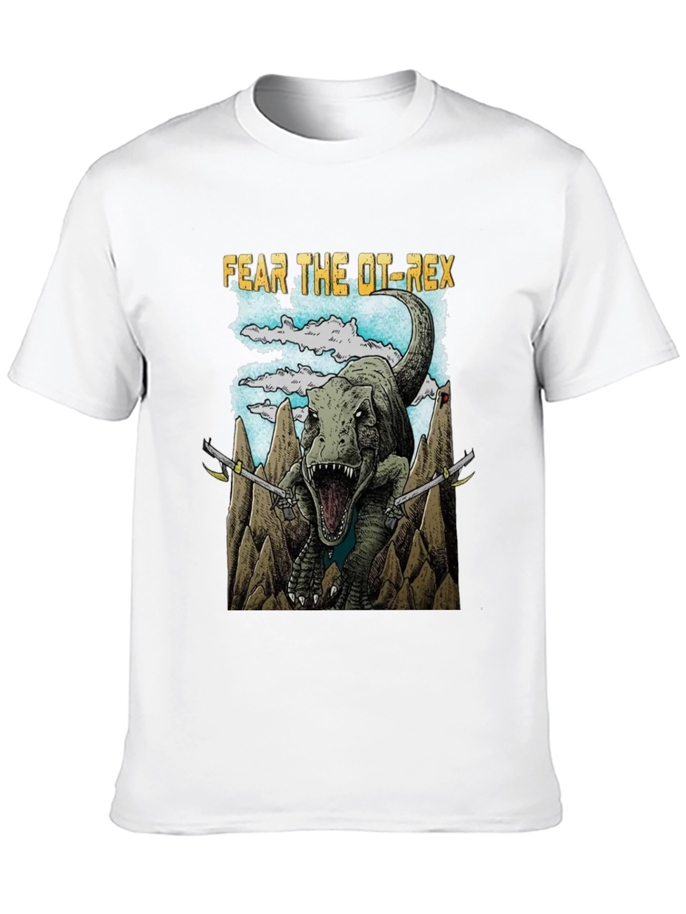 Fear The OT-Rex Dinosaur Graphic T-Shirt