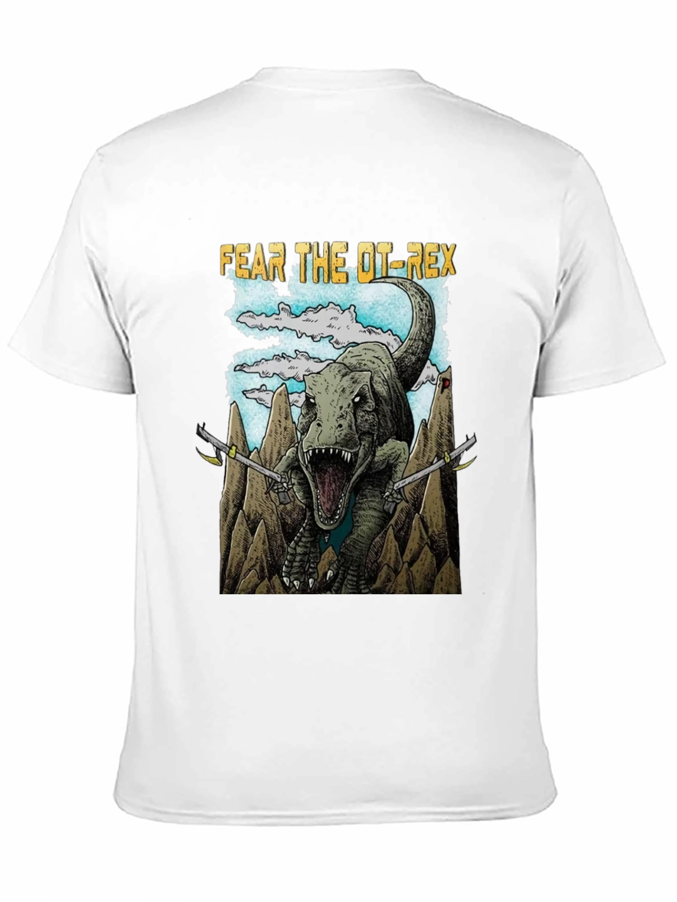 Fear The OT-Rex Dinosaur Graphic T-Shirt