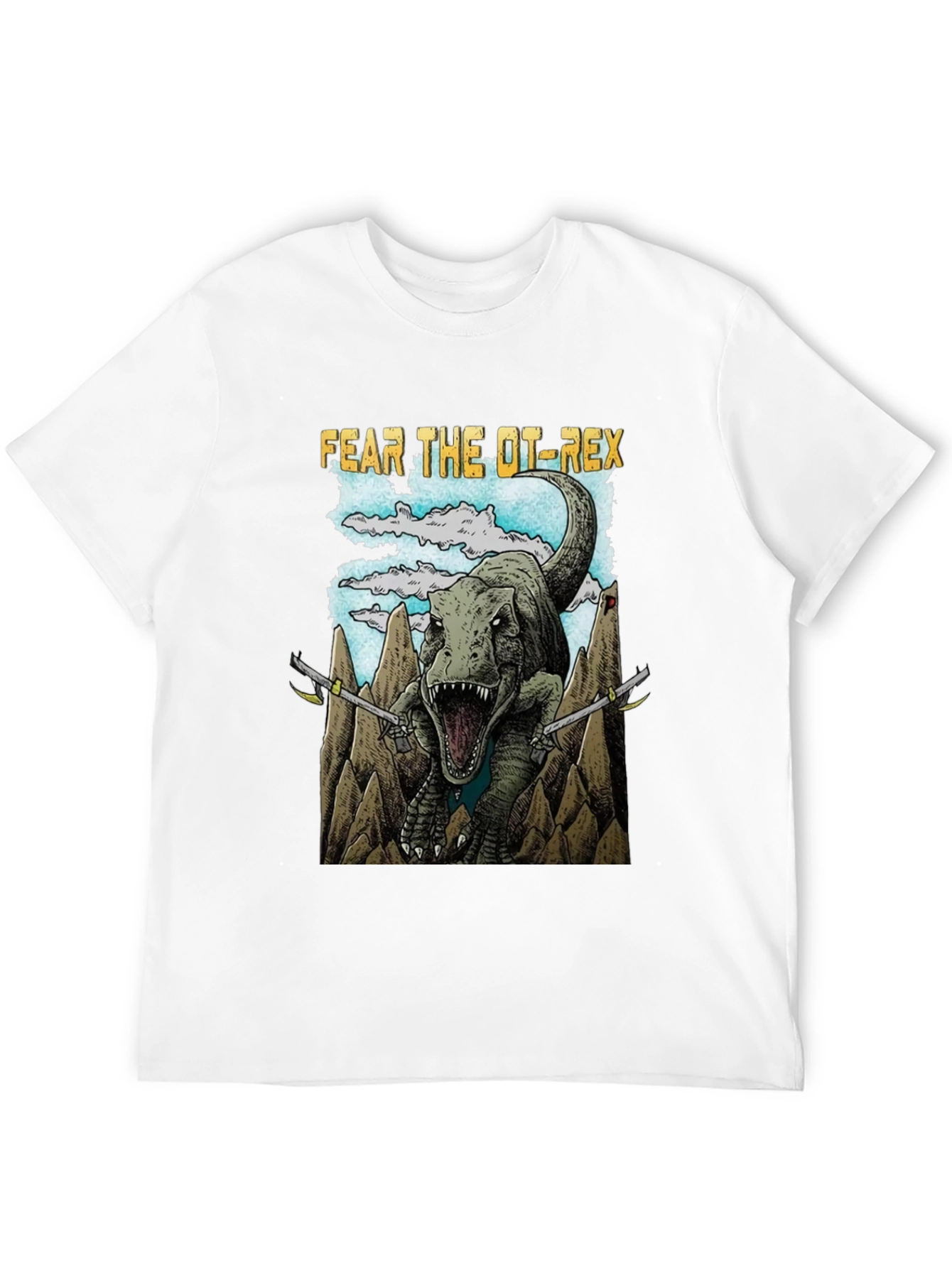 Fear The OT-Rex Dinosaur Graphic T-Shirt