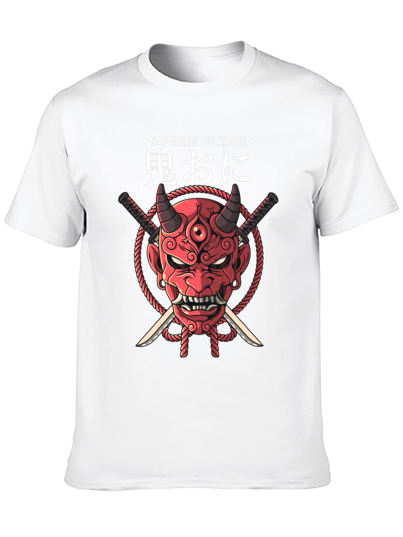 Japanese Folklore Oni Mask T-Shirt