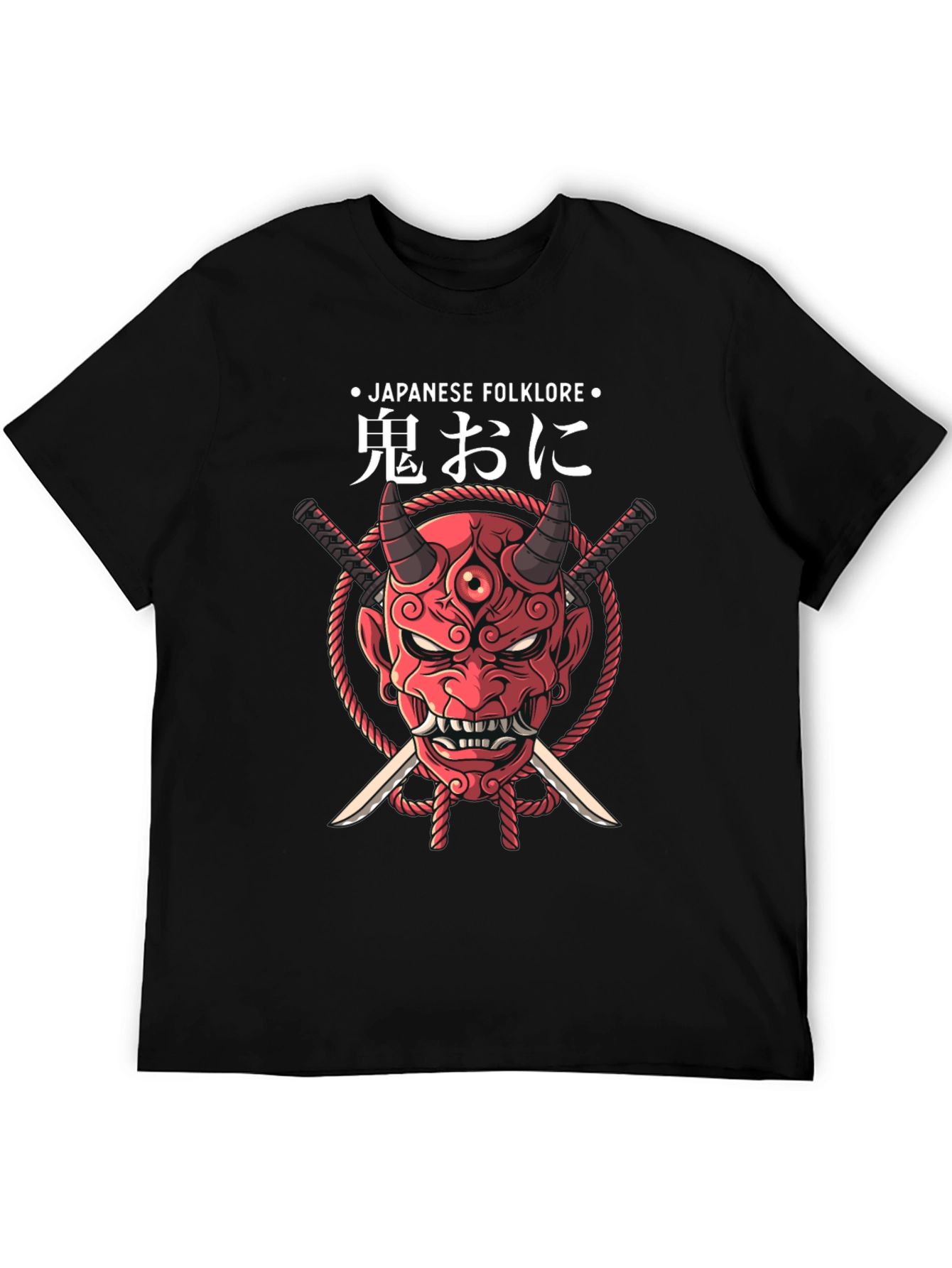 Japanese Folklore Oni Mask T-Shirt