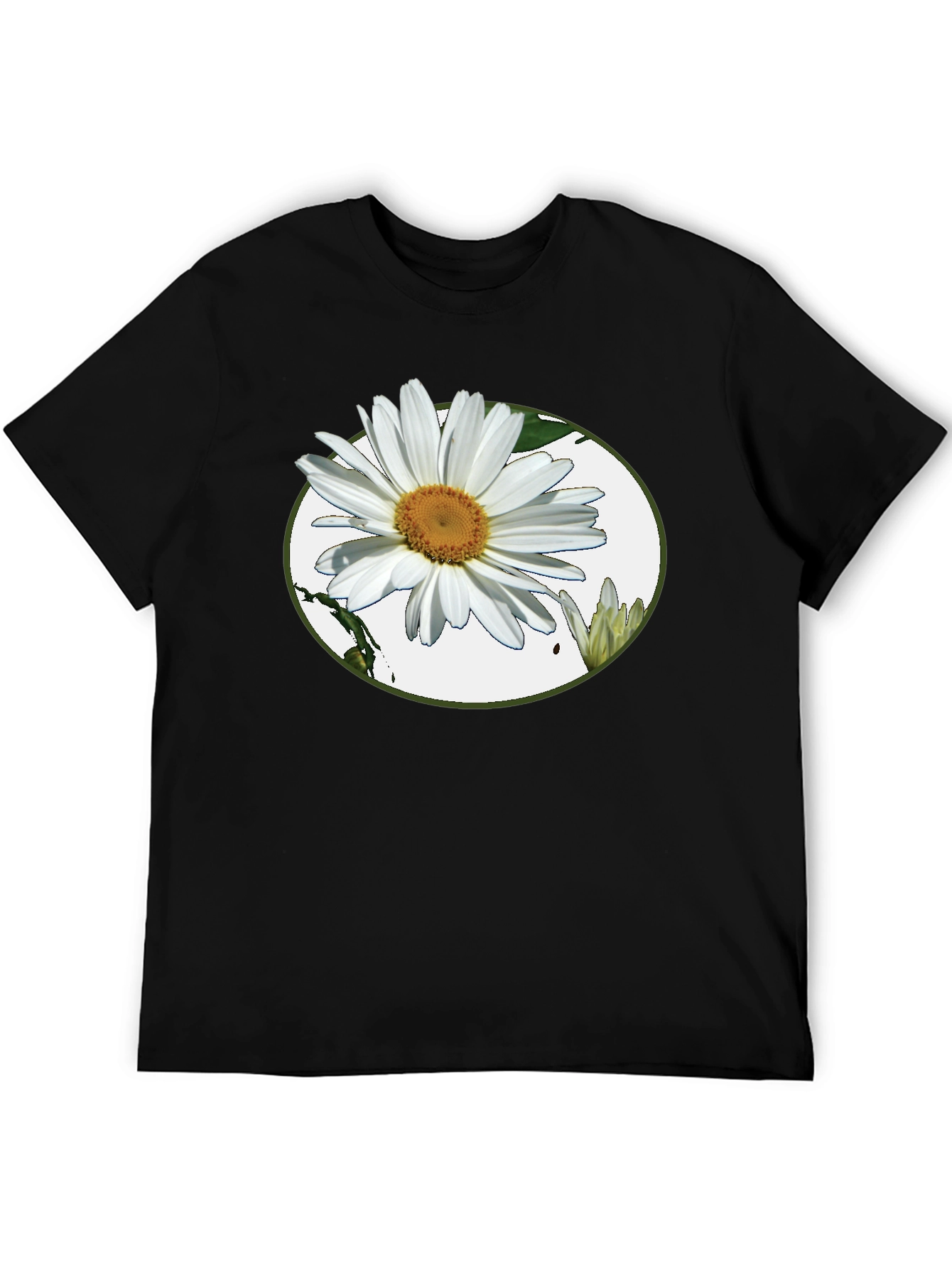 Daisy Graphic Tee - Casual Black T-Shirt