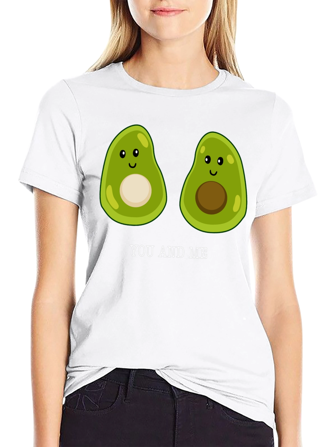 Avocado You and Me T-Shirt Cute Couple Tee