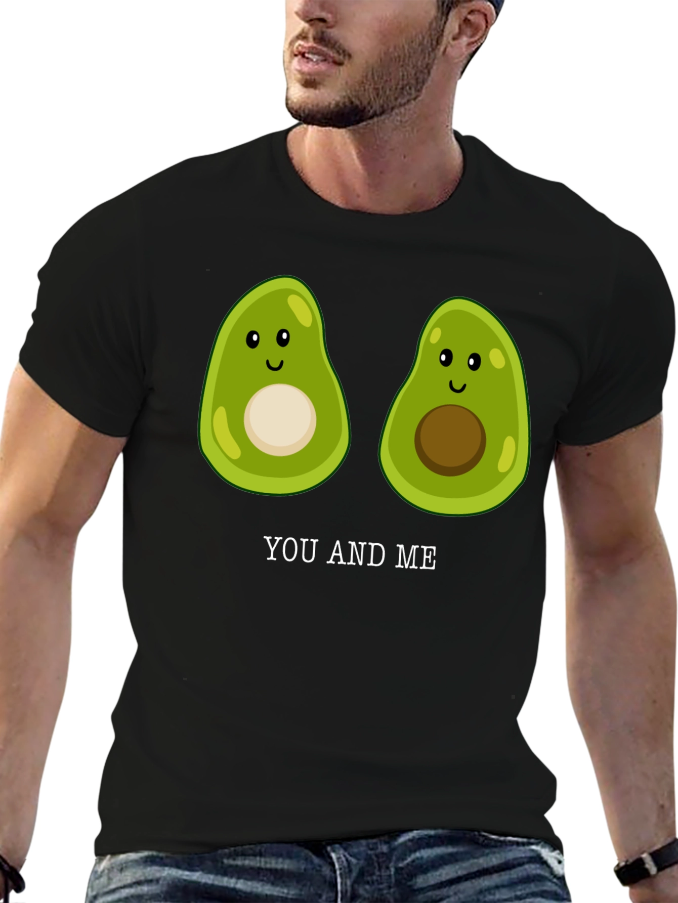 Avocado You and Me T-Shirt Cute Couple Tee
