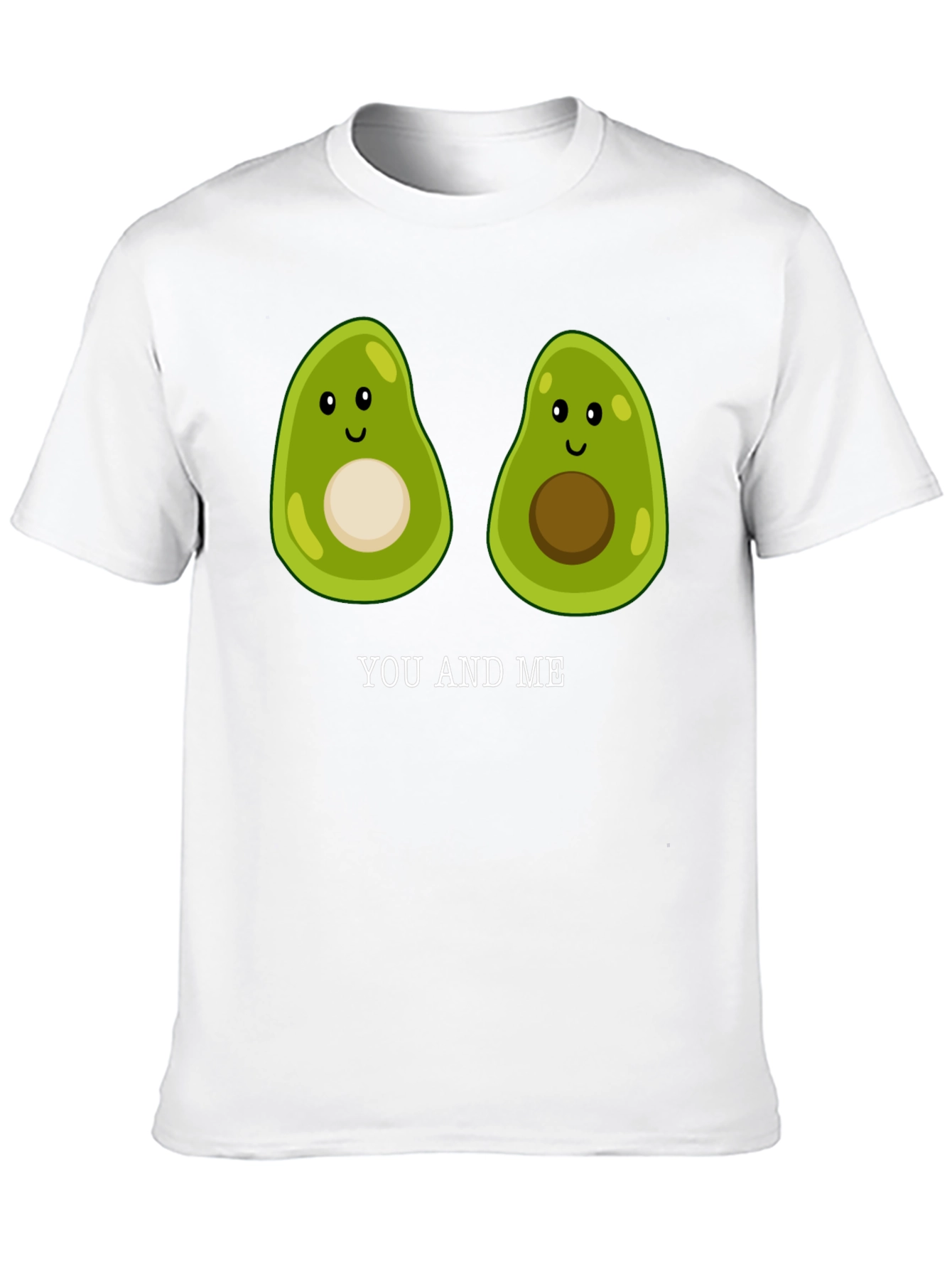 Avocado You and Me T-Shirt Cute Couple Tee