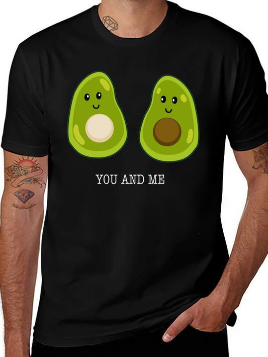 Avocado You and Me T-Shirt Cute Couple Tee