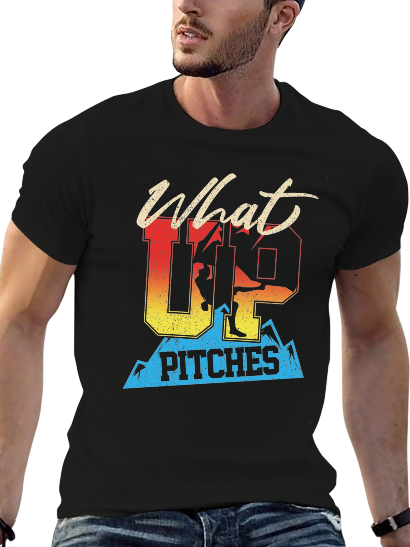 What Up Pitches T-Shirt | Skiing Graphic Tee