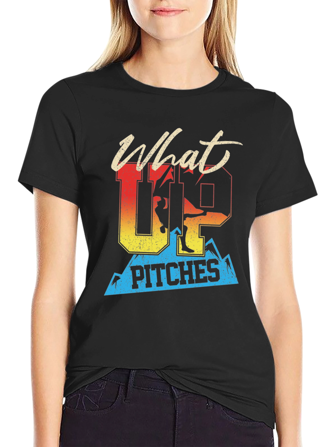 What Up Pitches T-Shirt | Skiing Graphic Tee