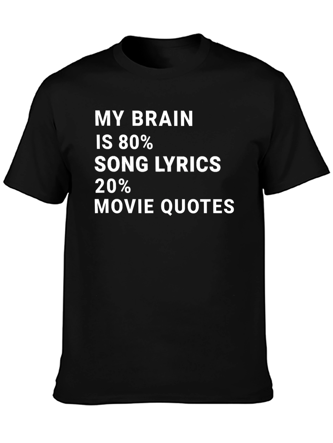 My Brain Song Lyrics Movie Quotes T-Shirt