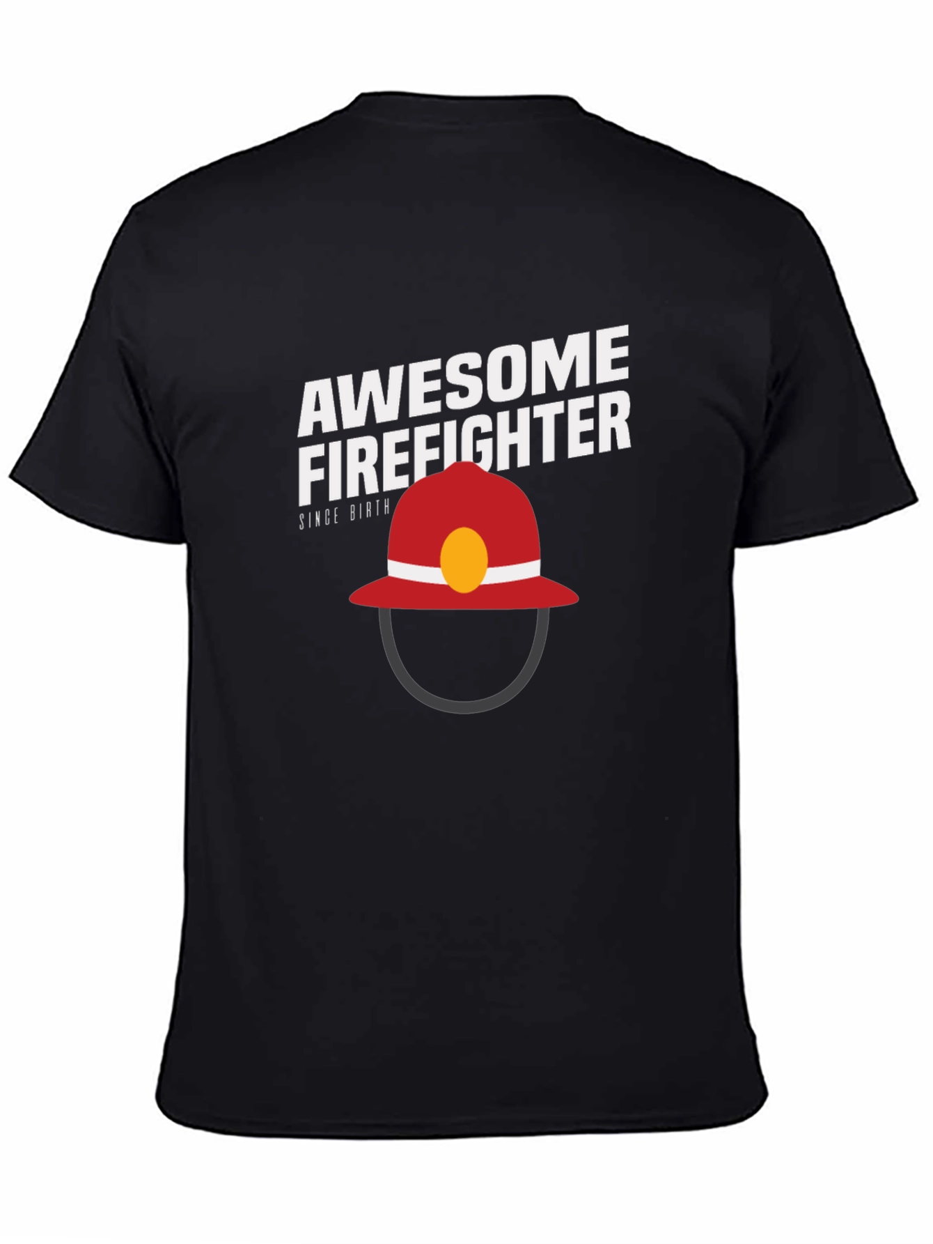 Awesome Firefighter T-Shirt - Black