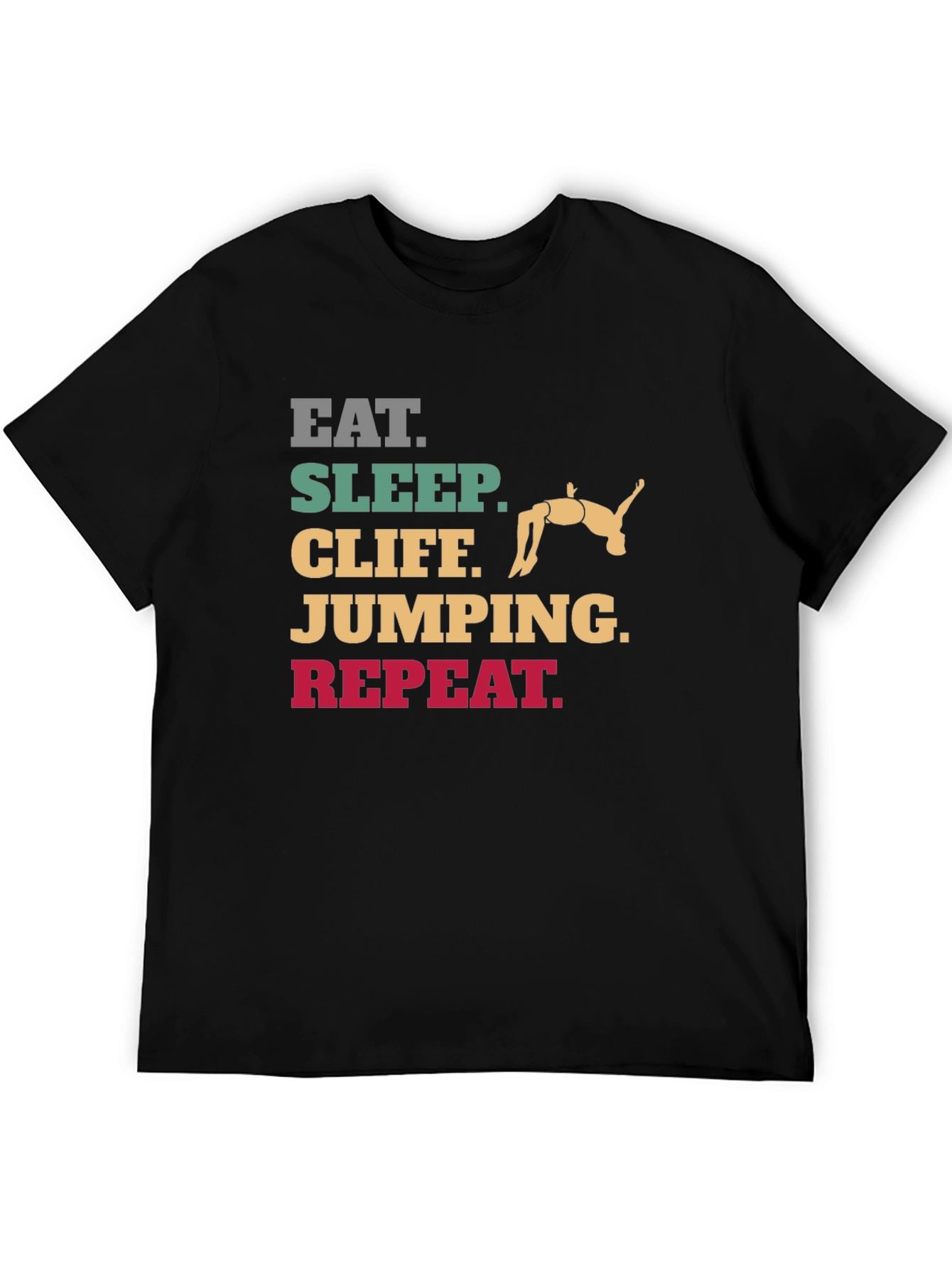 Eat Sleep Cliff Jumping Repeat T-Shirt