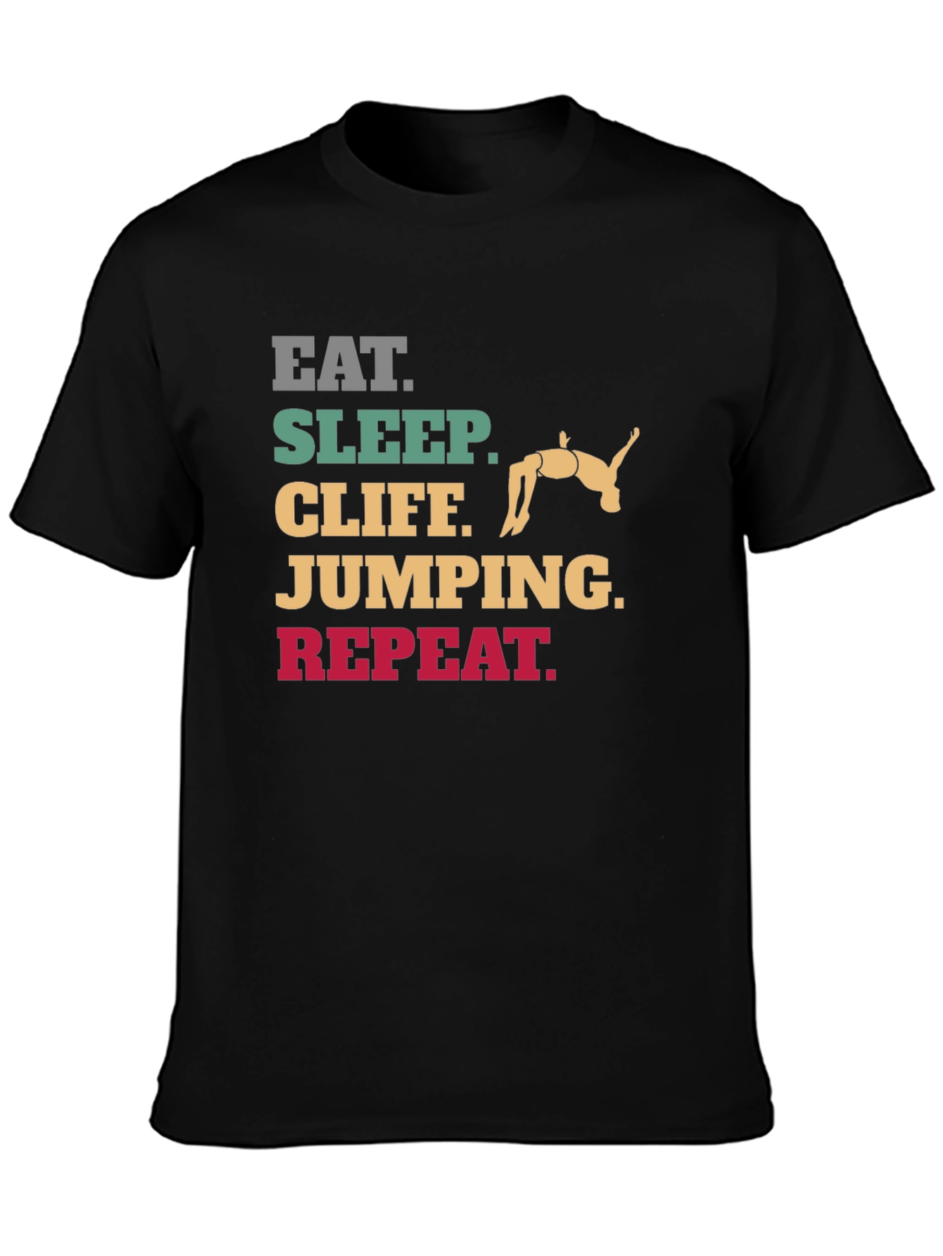 Eat Sleep Cliff Jumping Repeat T-Shirt