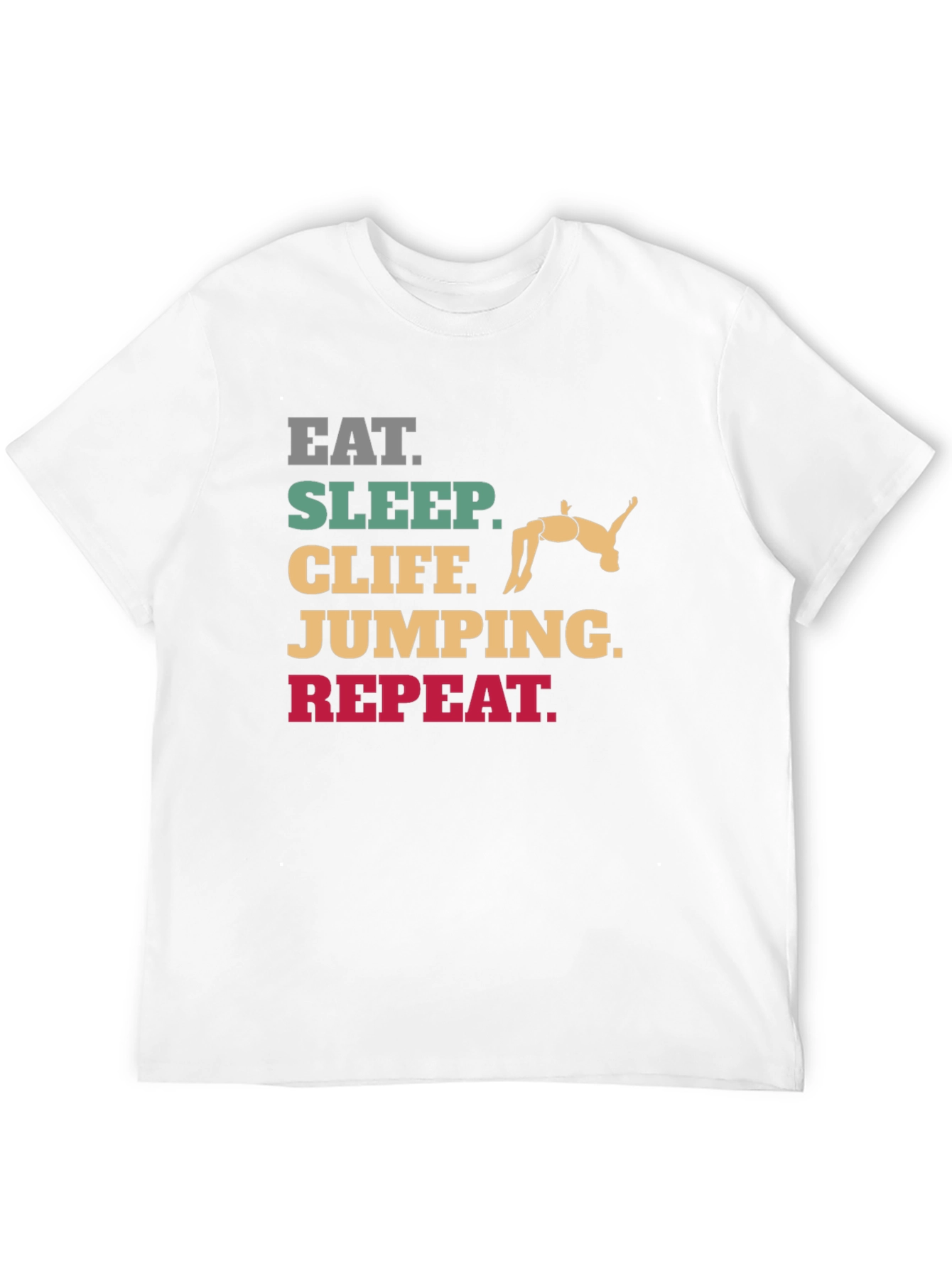 Eat Sleep Cliff Jumping Repeat T-Shirt