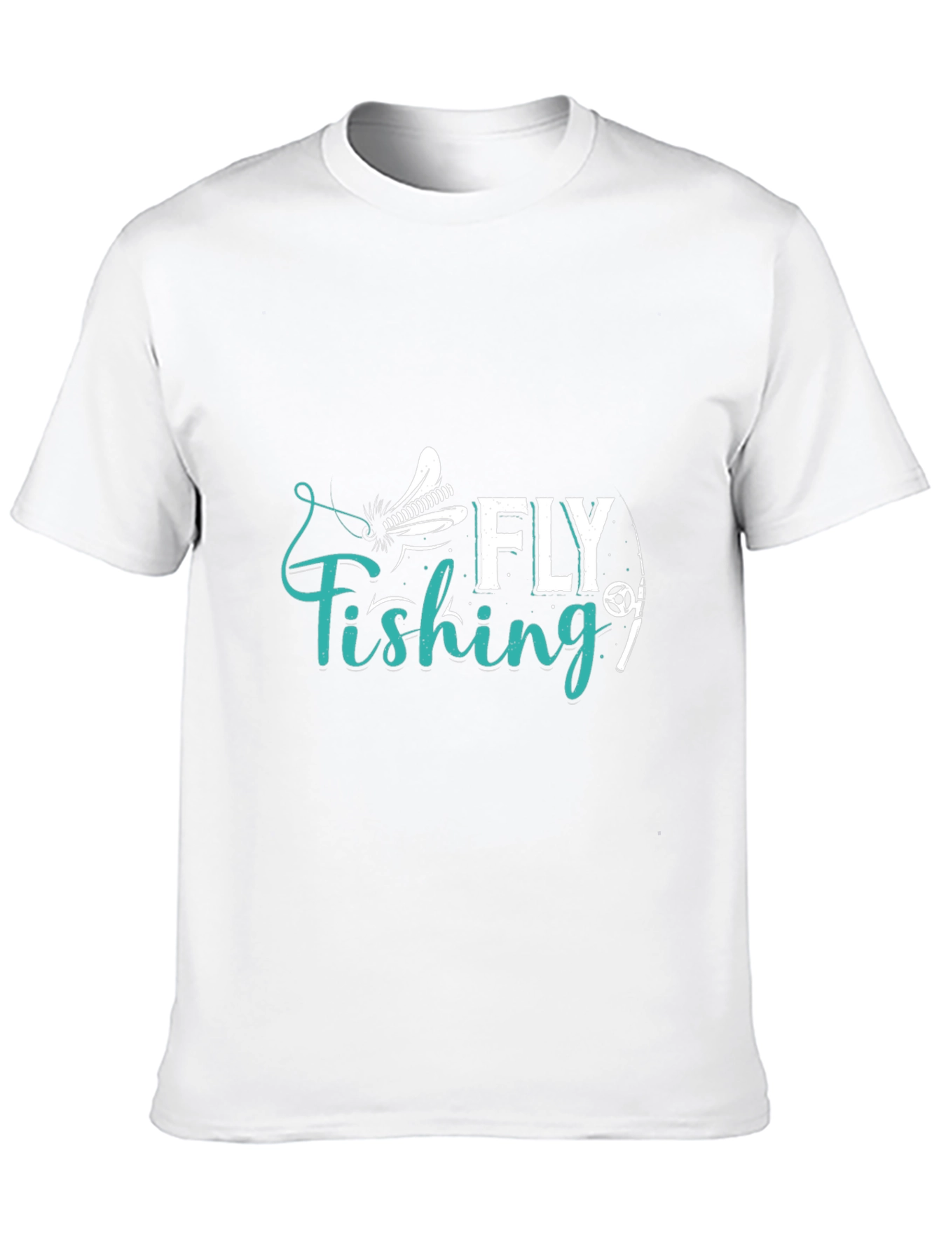 Fly Fishing Graphic T-Shirt - Casual Cotton Tee