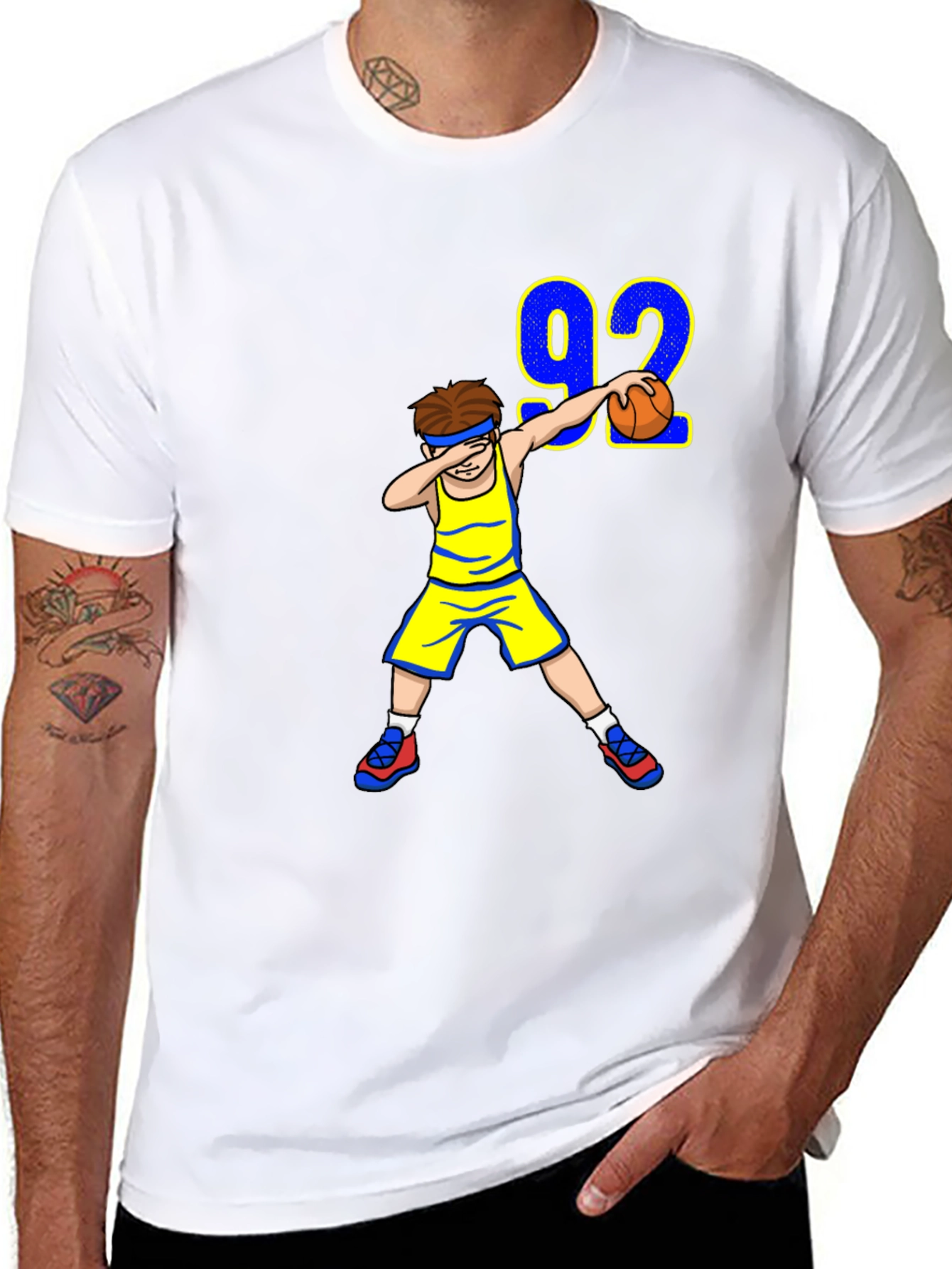 Dabbing Basketball Player Tee