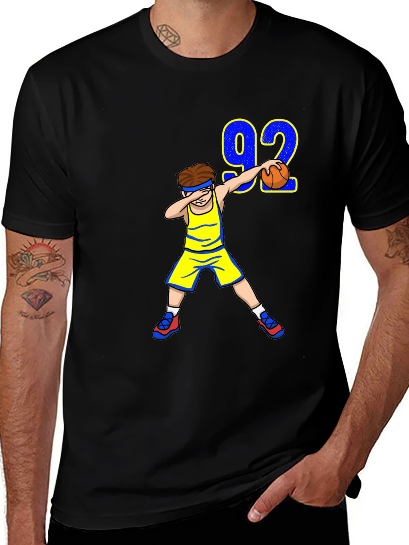 Dabbing Basketball Player Tee