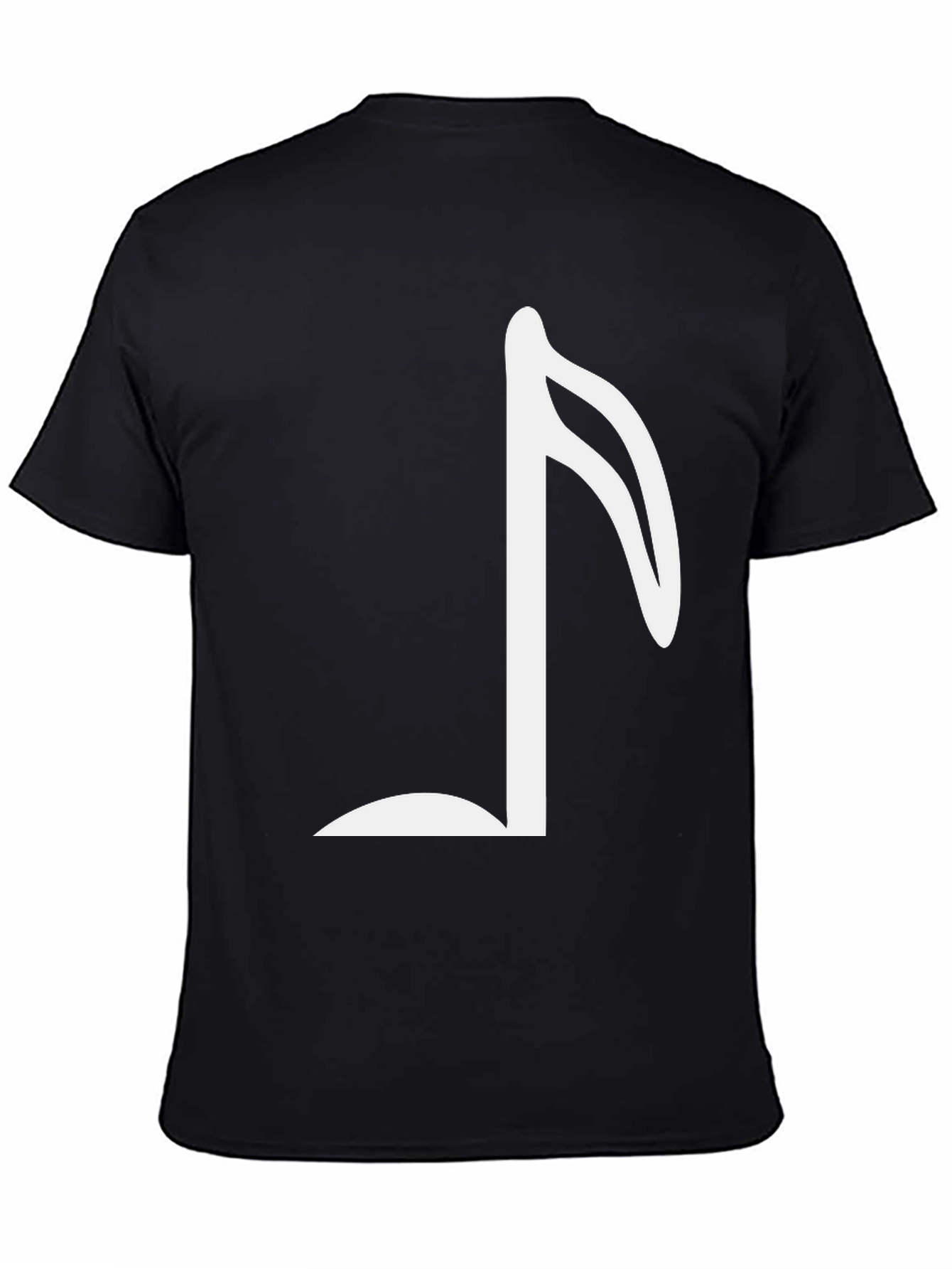 Musical Note Graphic Tee - Classic Black T-Shirt