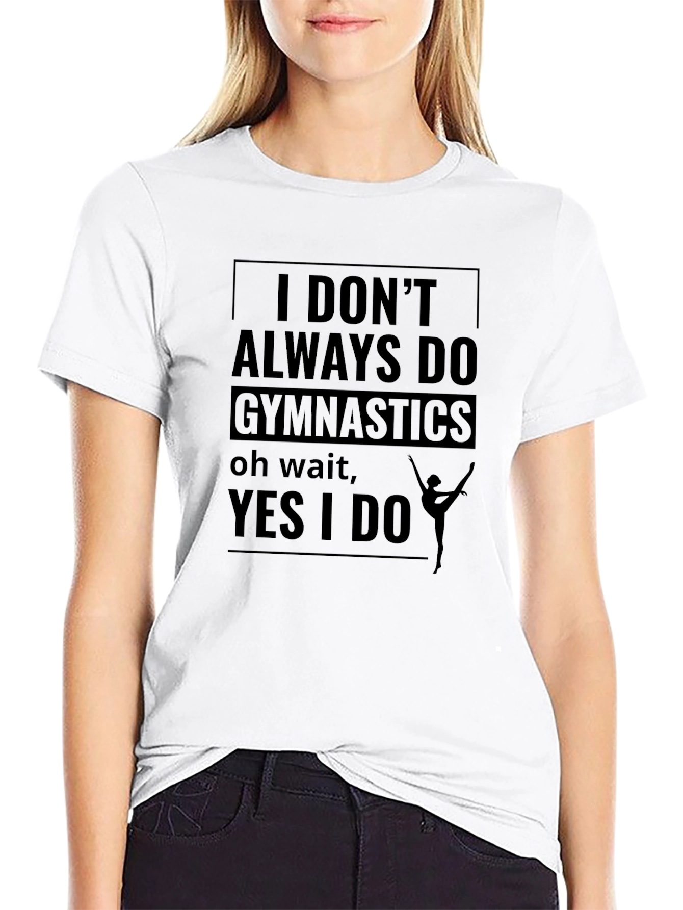 Gymnastics Fan Black T-Shirt